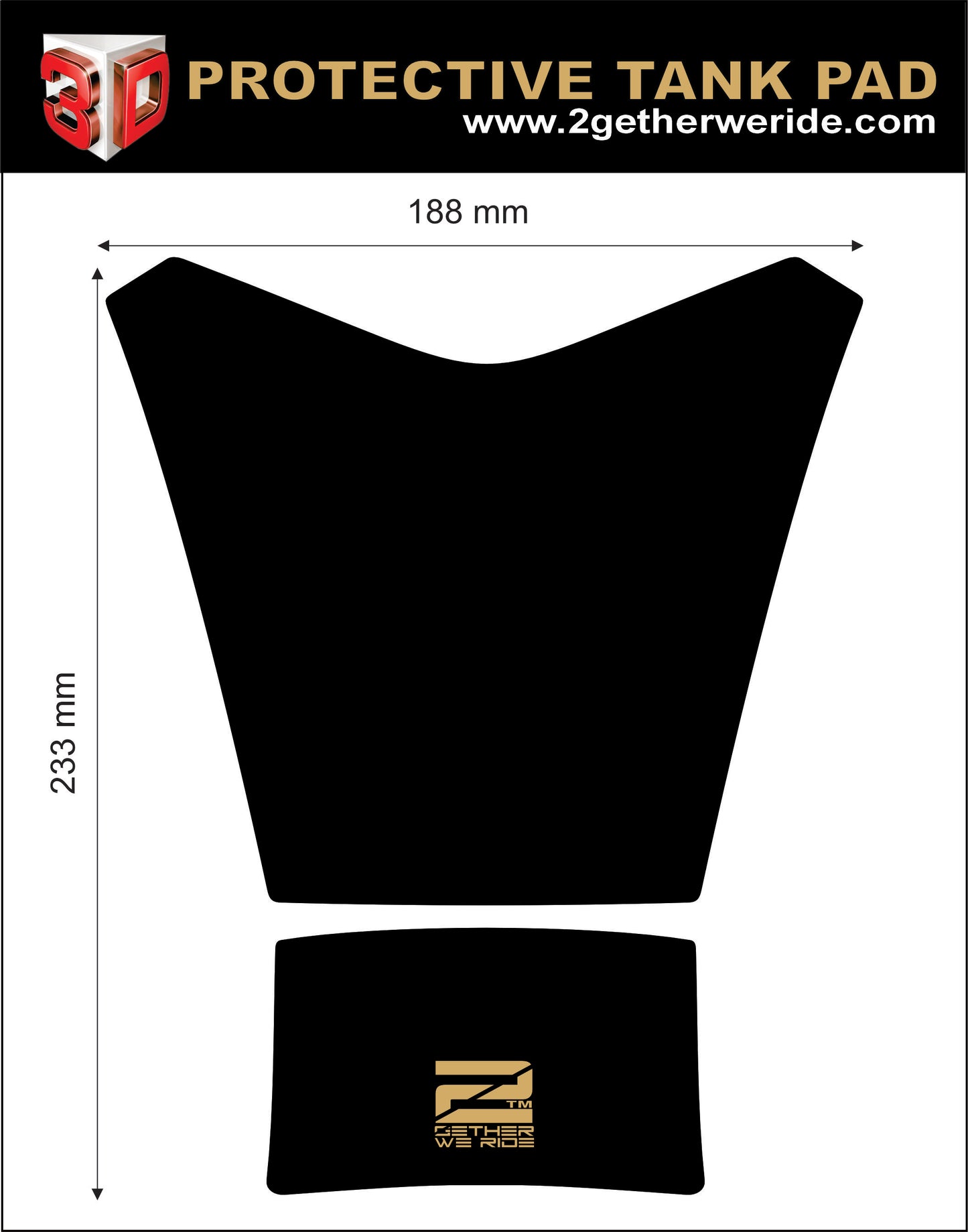 Aprilia Tuona Tank Pad | Aprilia Motorcycle Tank Protector