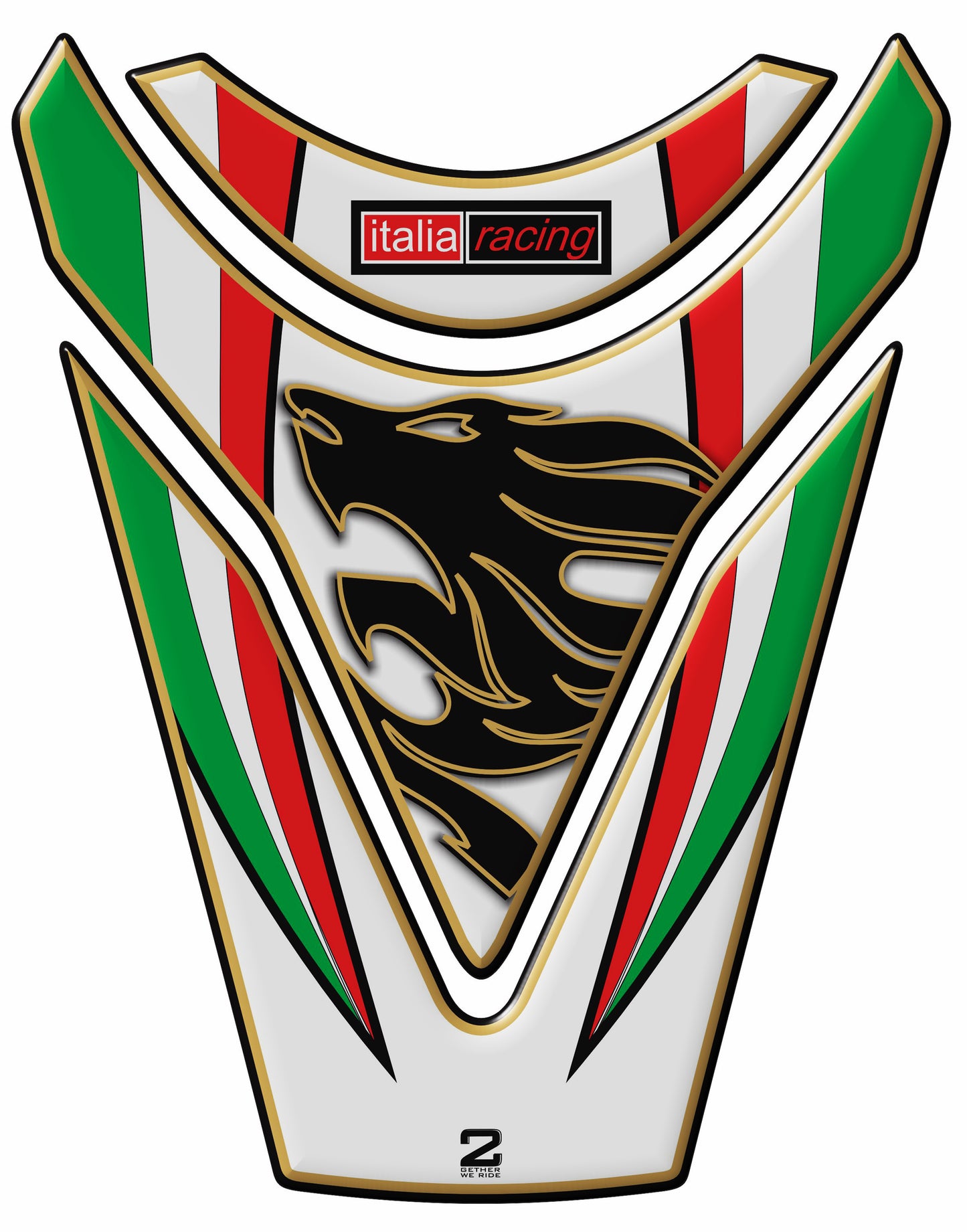 Aprilia Tuona RSV4 White Tank Pad 2009 - 2014