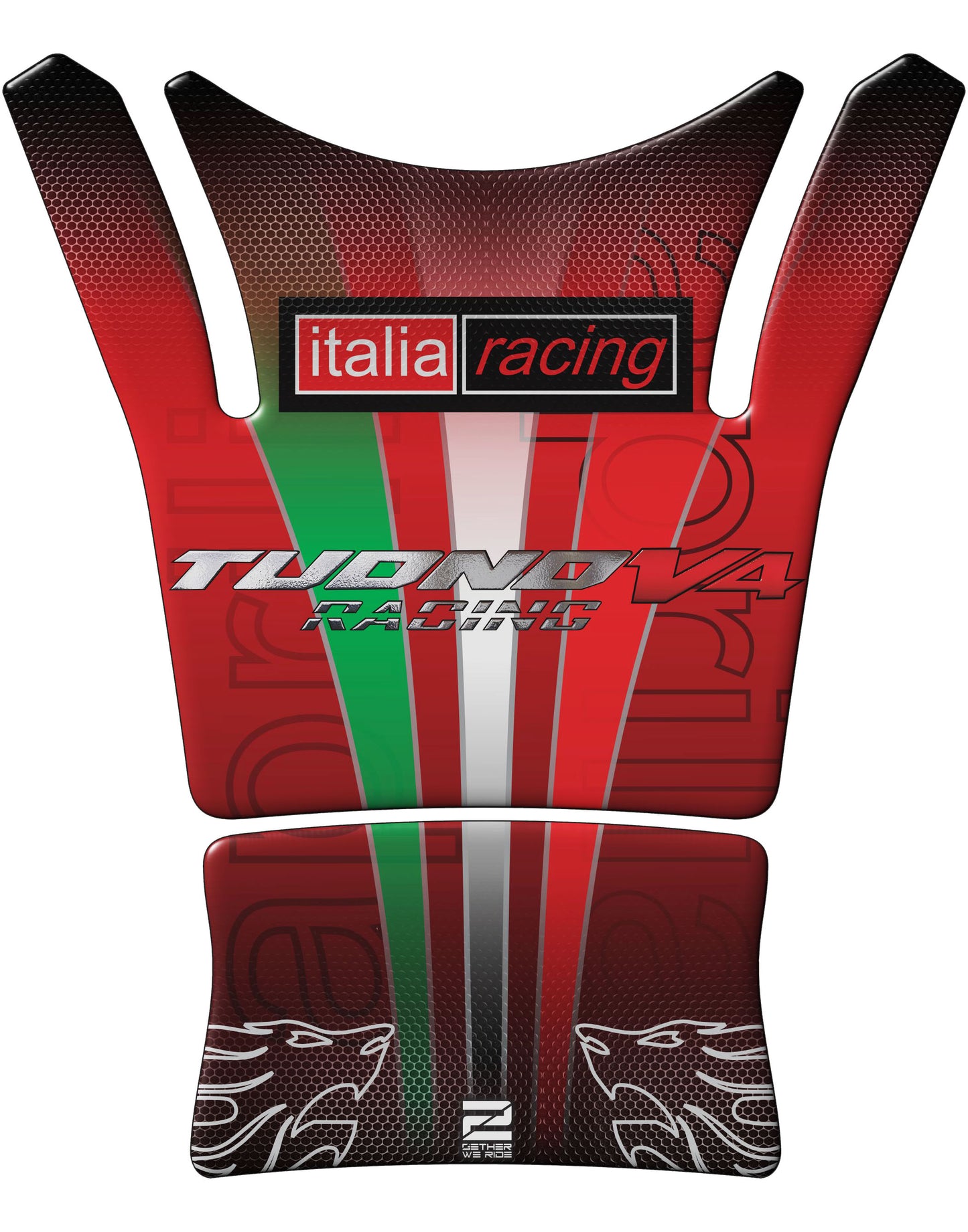 Aprilia Tuono V4 2021 - 2022 Red Motorbike Tank Pad Protector.