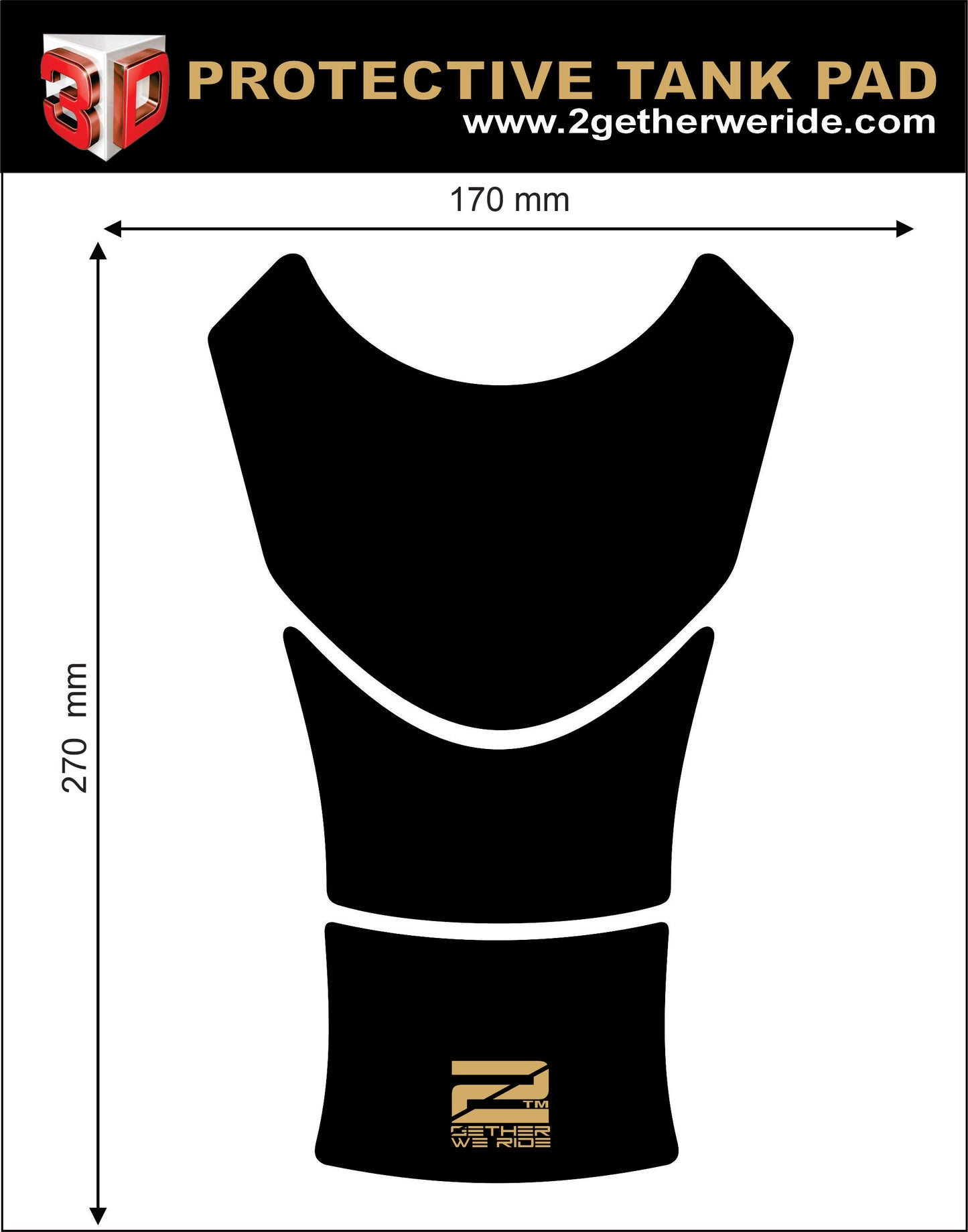 Aprilia Tuona Tank Pad | Aprilia Motorcycle Tank Protector