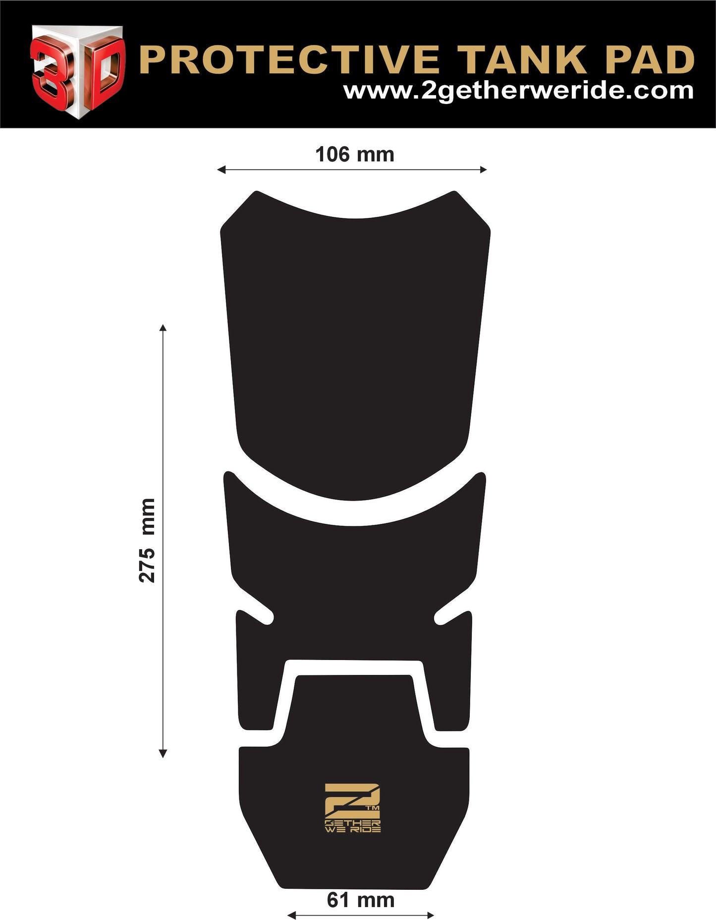 BMW K 1300 Tank Pad | BMW Motor Cycle Tank Protector