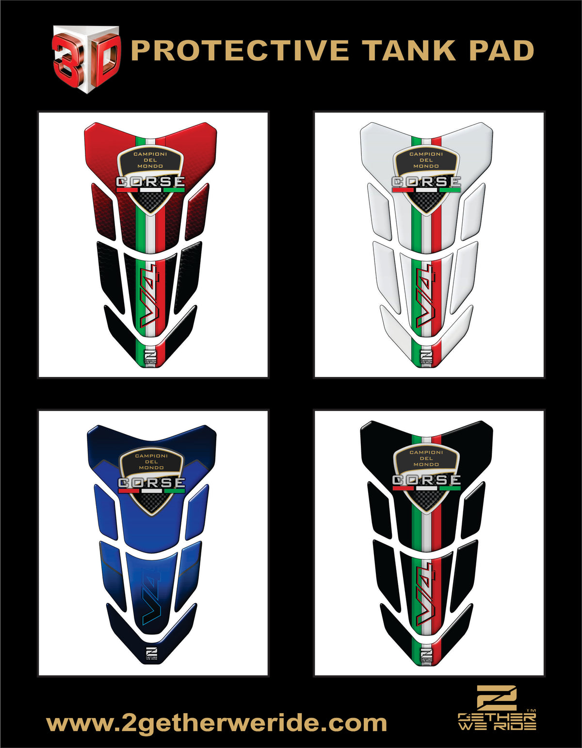 Ducati V4 Tank Pad | Ducati Motor Bike Tank Protector