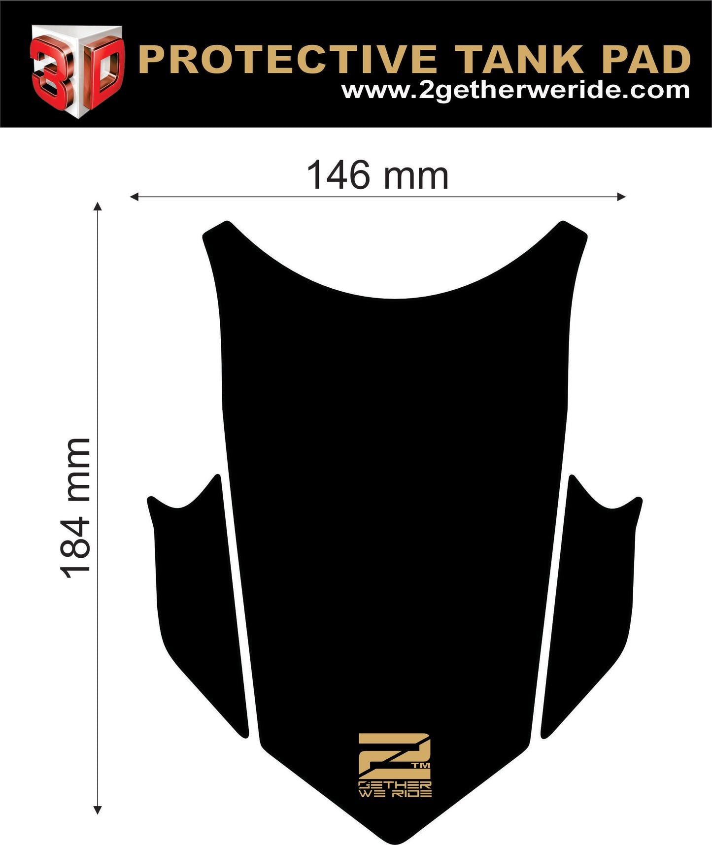 BMW F 700 GS Motor Bike Tank Pad . BMW F 700 Black and Grey Motor Bike Tank Pad / Protector.