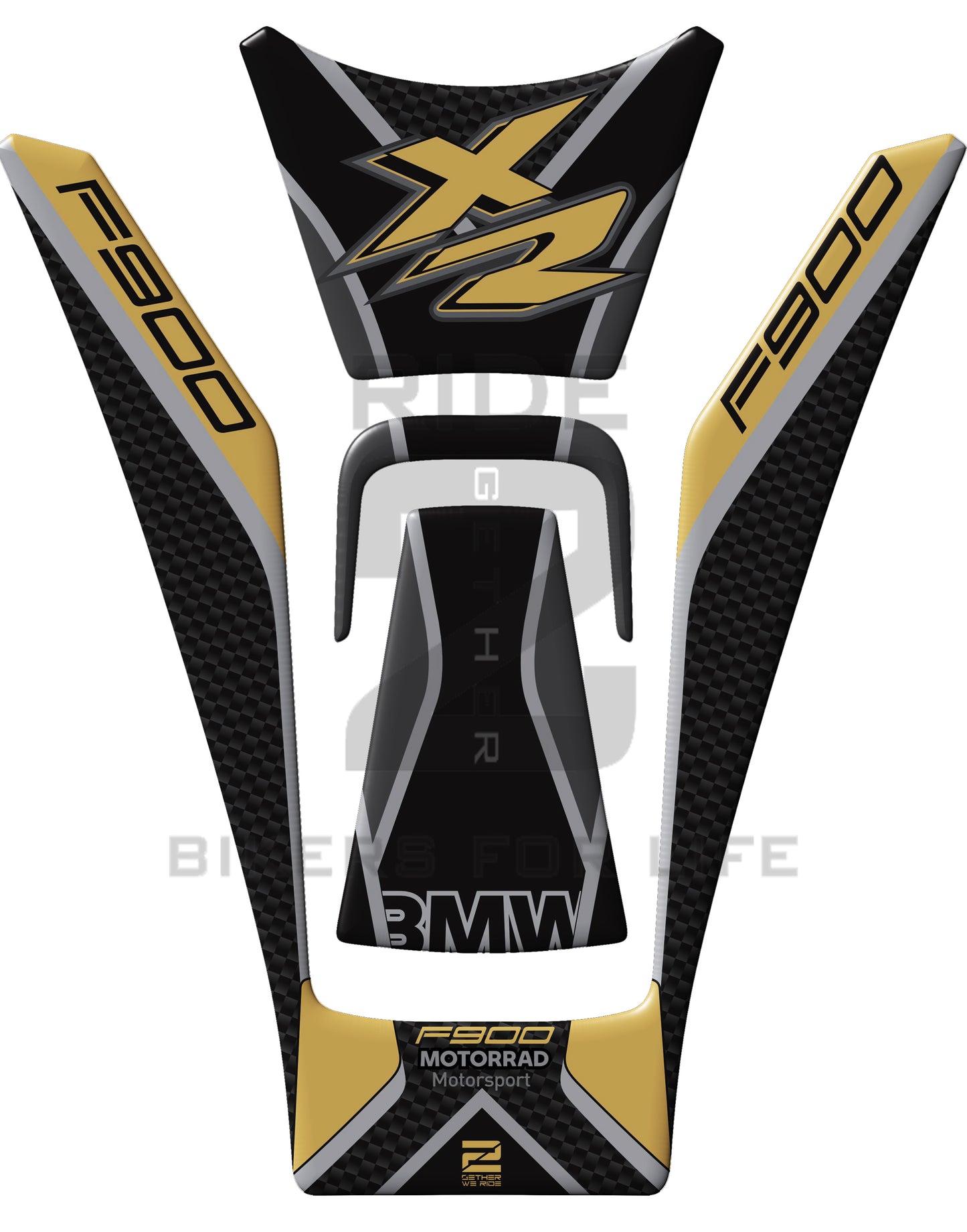 BMW F 900 XR Gold Motor Bike Tank Pad / Protector 2020 - 2023