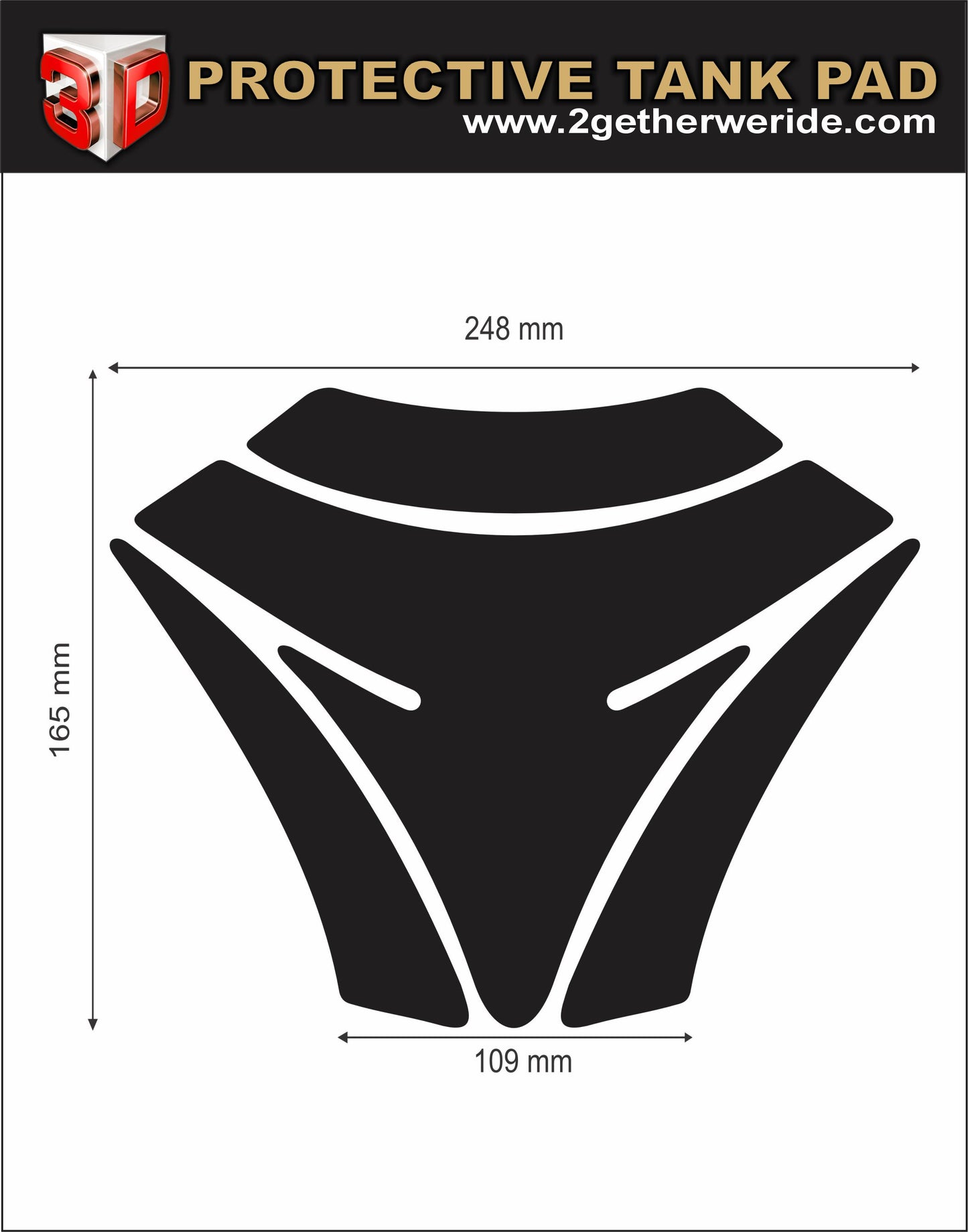 Kawasaki GTR 1400 Tank Pad | Kawasaki Motorcycle Tank Protector