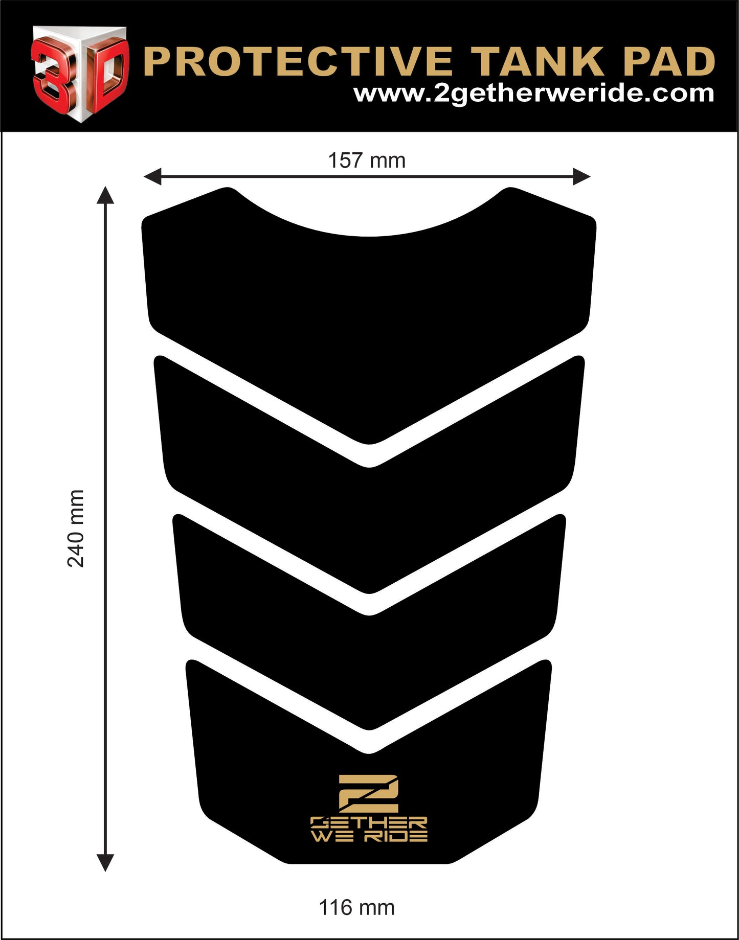 BMW R 1150 GS Tank Pad | BMW Motor Cycle Tank Protector