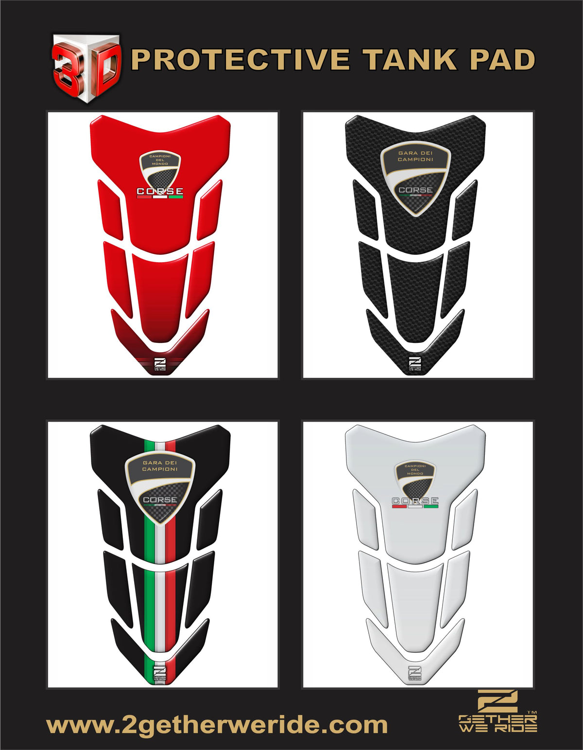 Ducati V4 Tank Pad | Ducati Motor Bike Tank Protector