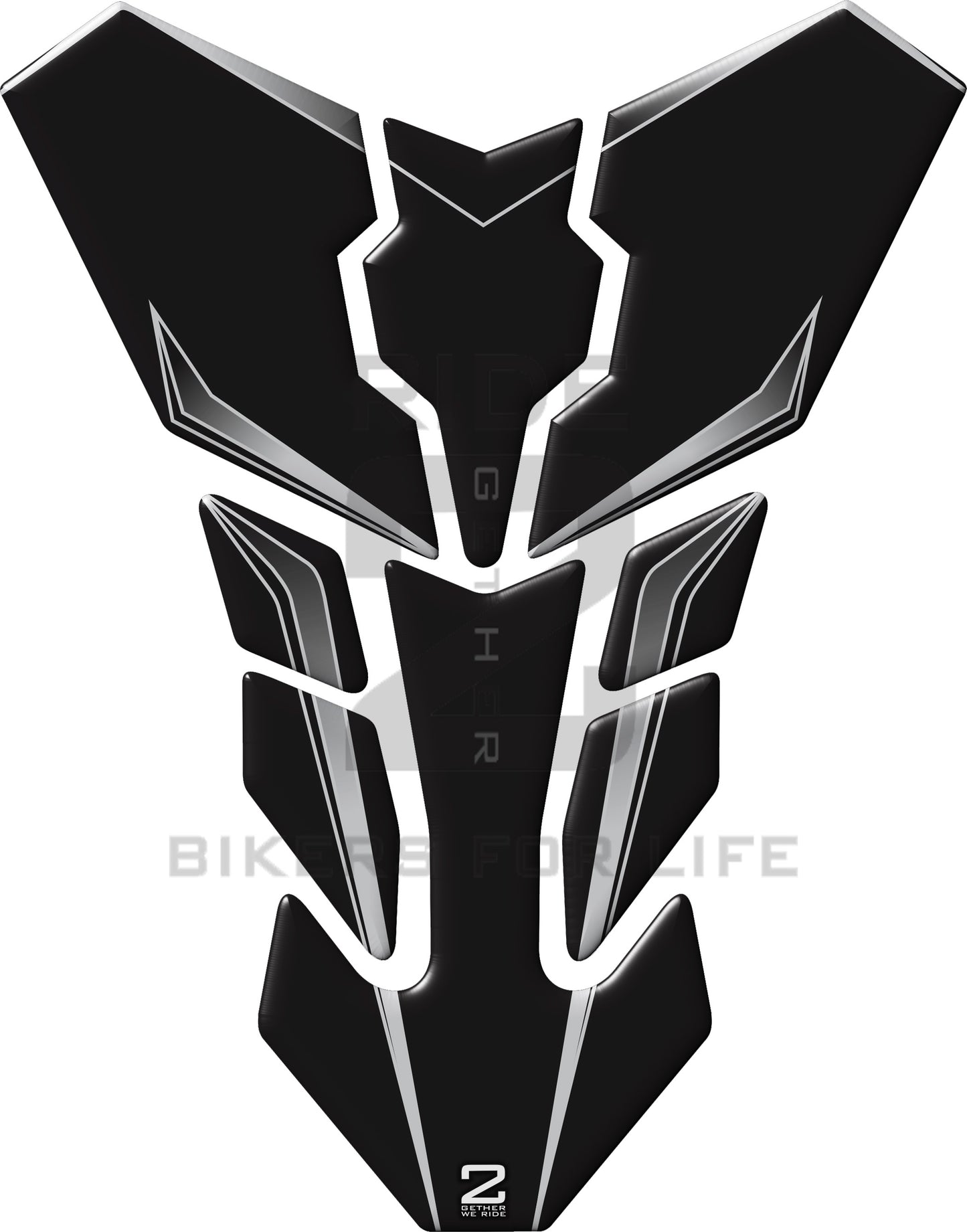 Universal Fit Motor Bike Black Standard Transformer Motor Bike Tank Pad Protector. A Street Pad which fits most motorcycles.