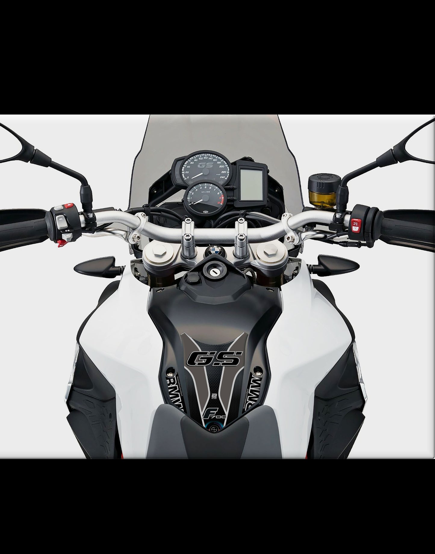 BMW F 700 GS Motor Bike Tank Pad . BMW F 700 Kalamata Camouflage Motor Bike Tank Pad / Protector.