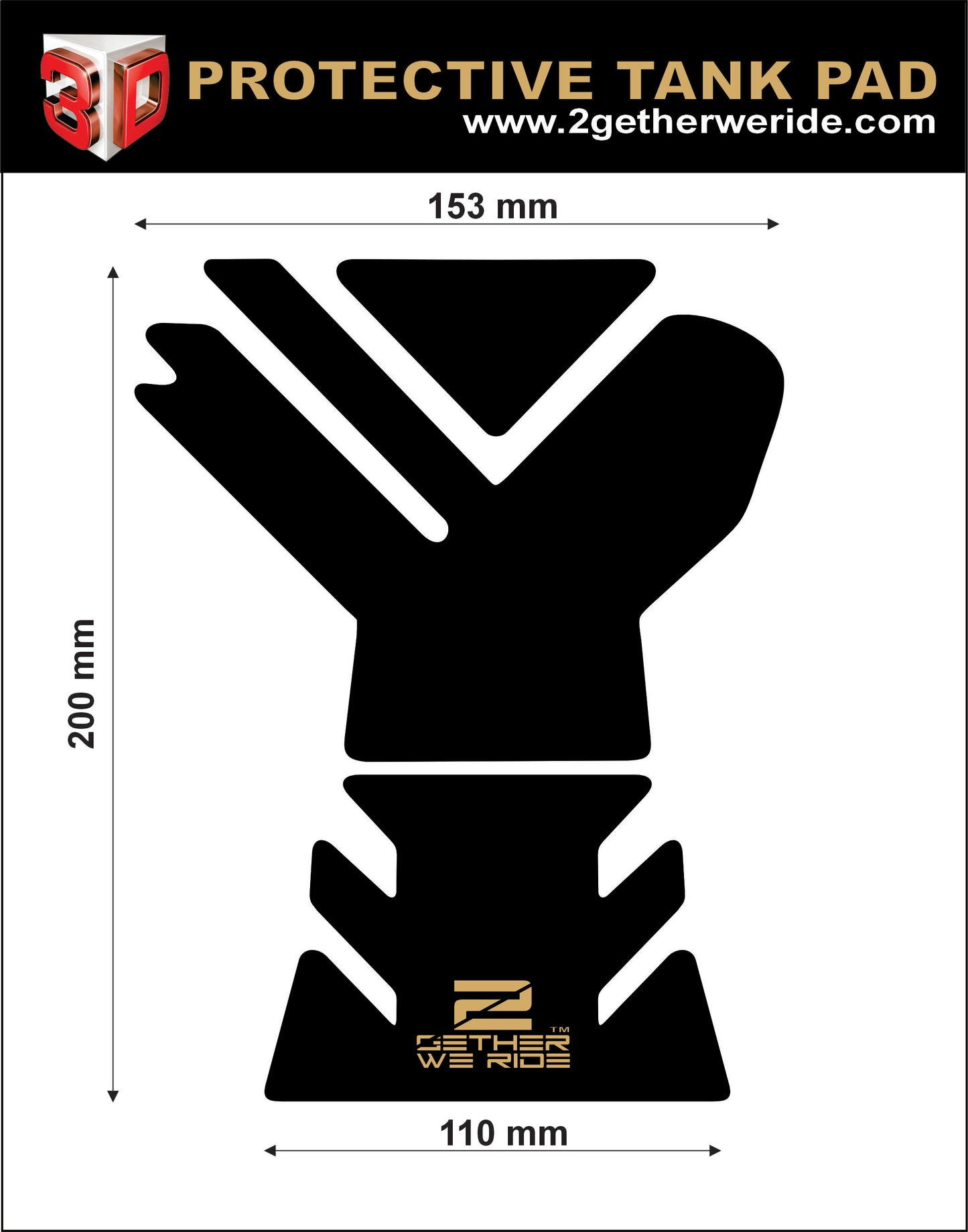 Aprilia Tuono Tank Pad | Aprilia Motor Cycle Tank Protector