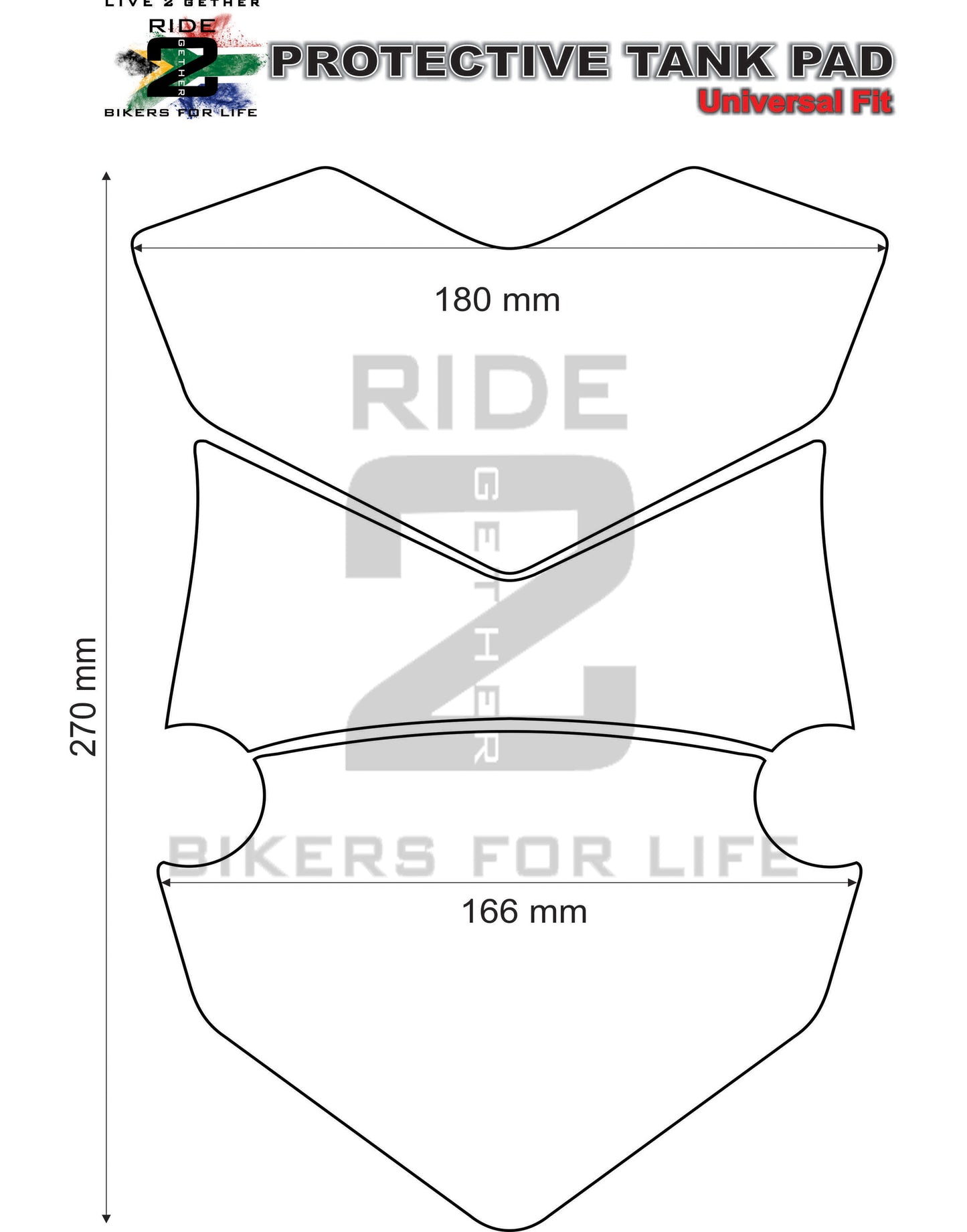 BMW F 650 GS Red and Black Carbon Motor Bike Tank Pad / Protector. A universal adventure fit tank pad.
