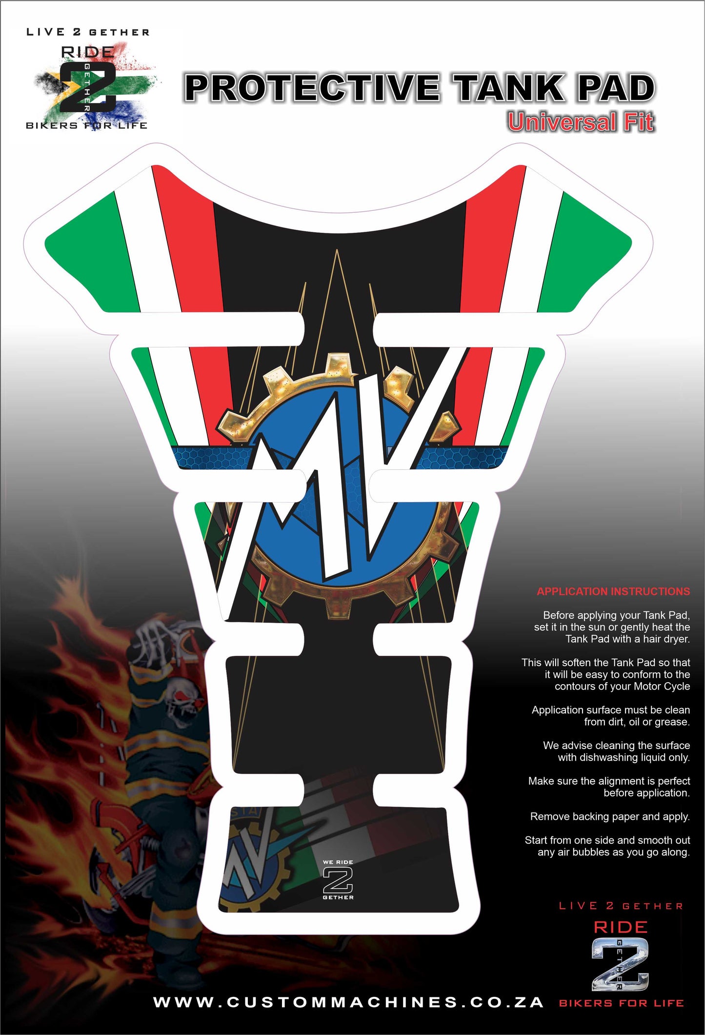 MV Agusta Black Standard Tank Pad