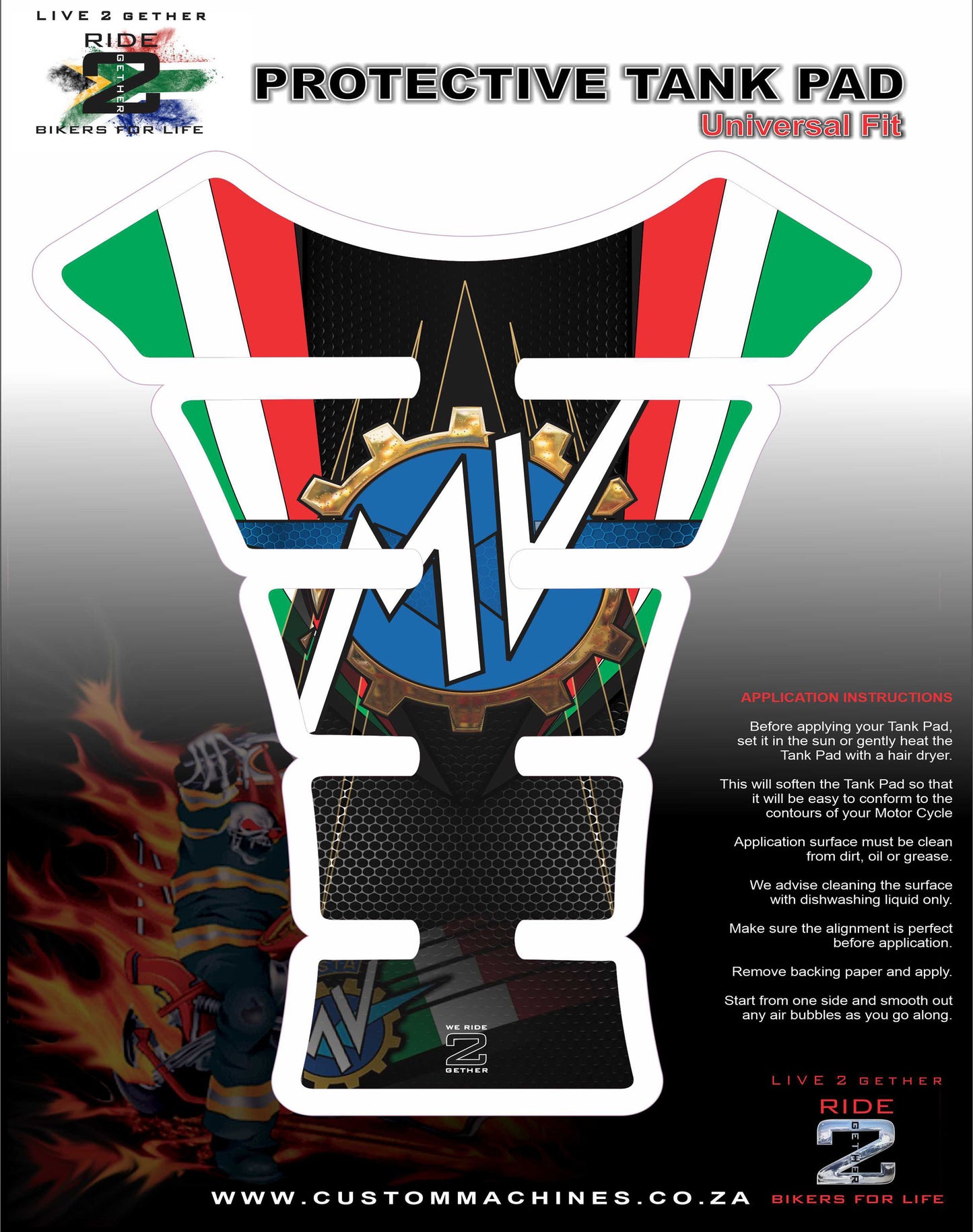 MV Agusta Tank Pad | MV Agusta Motor Cycle Tank Protector