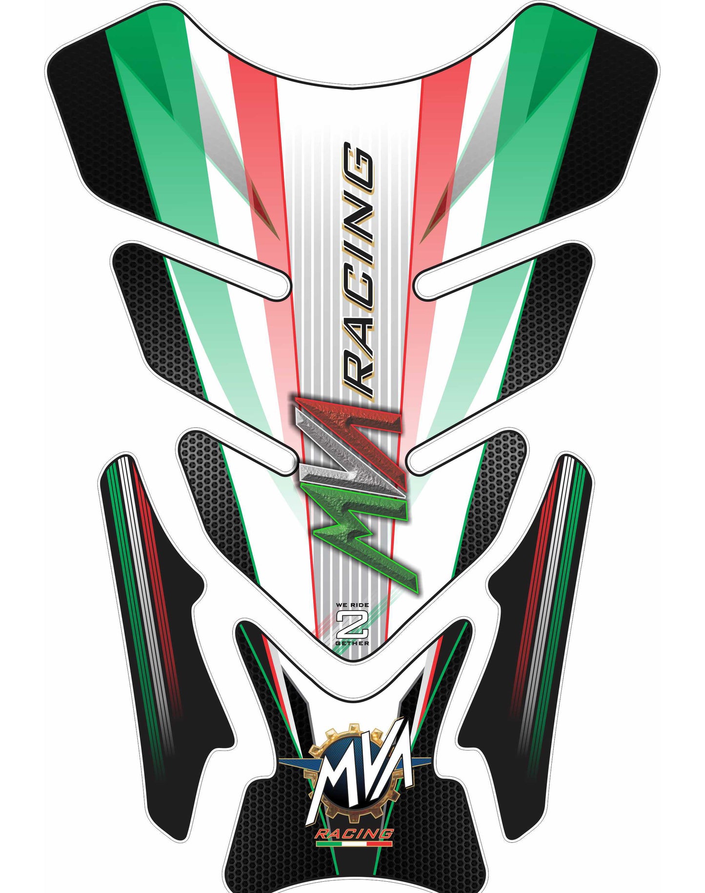 MV Agusta White Standard Tank Pad