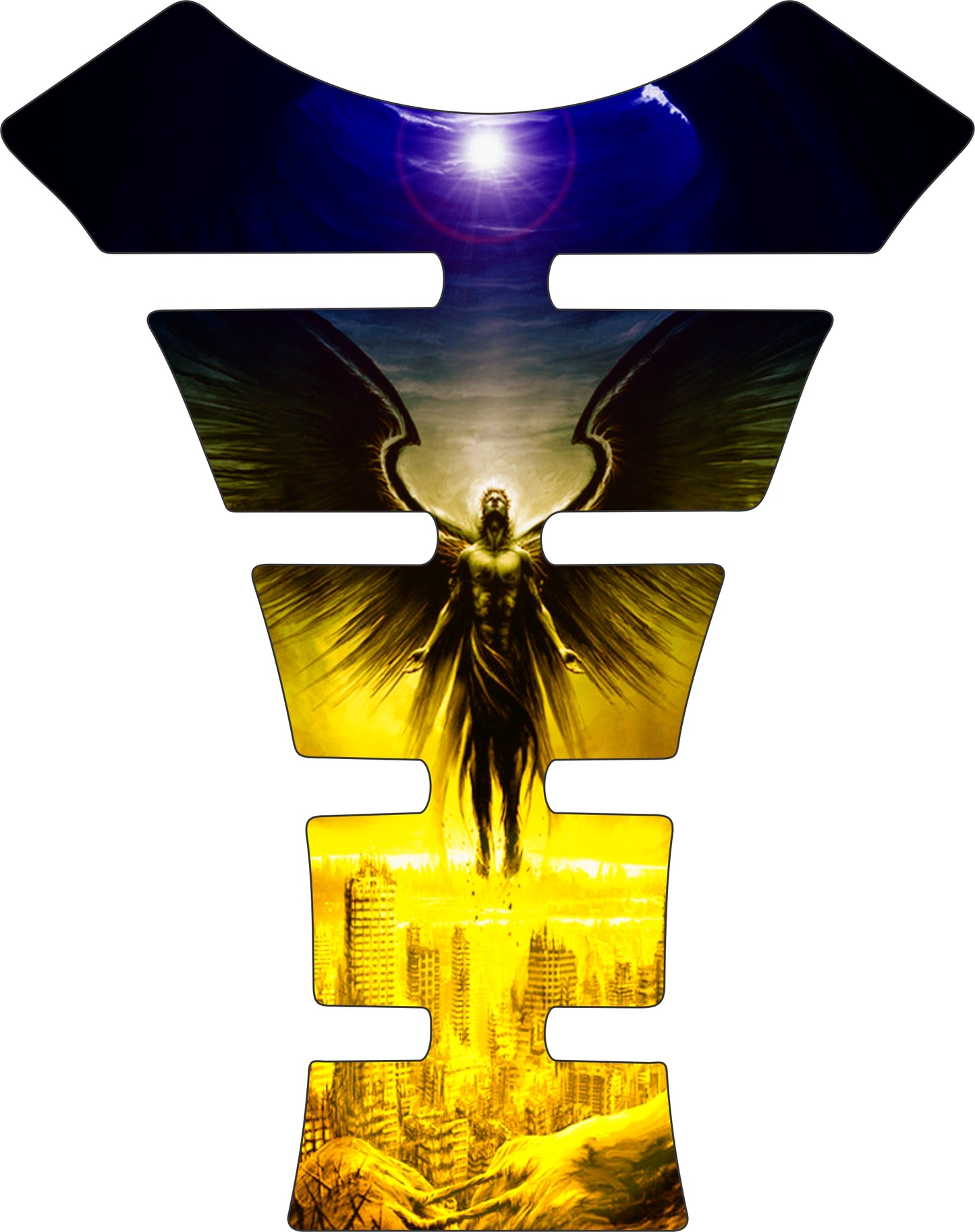 Universal Fit Yellow and Blue Rapture Tank Pad