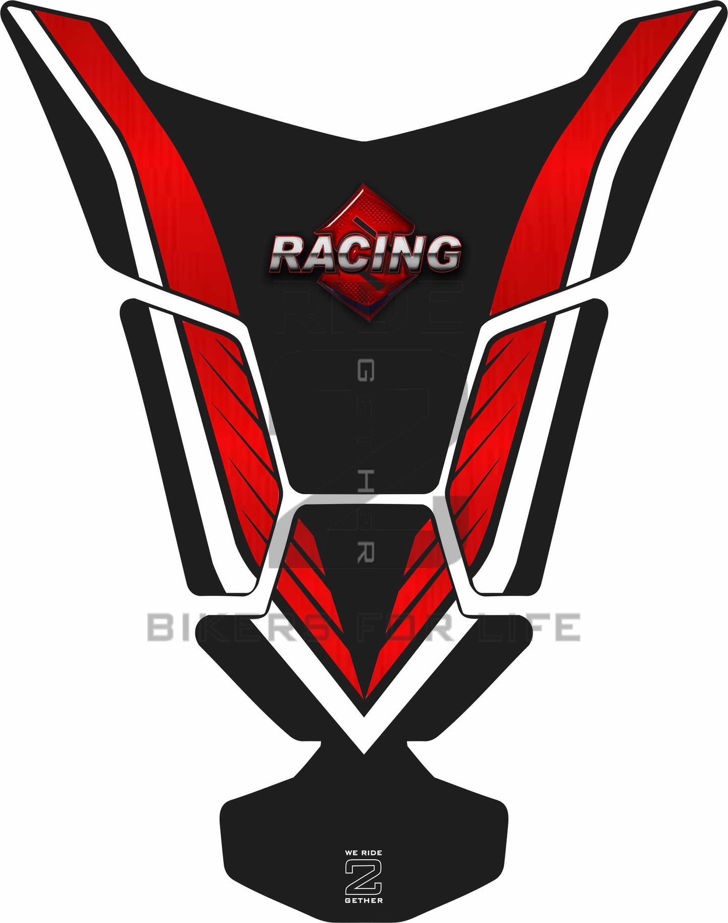 Suzuki Red and Black Tank Pad Protector. Fits 2016 - 2022 models