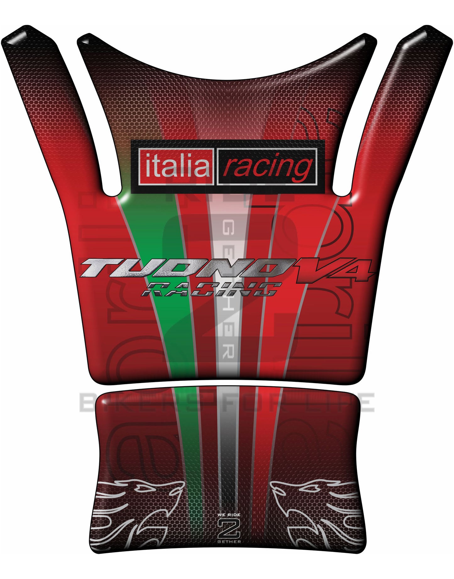 Aprilia Tuono V4 2021 - 2022 Red Tank Pad