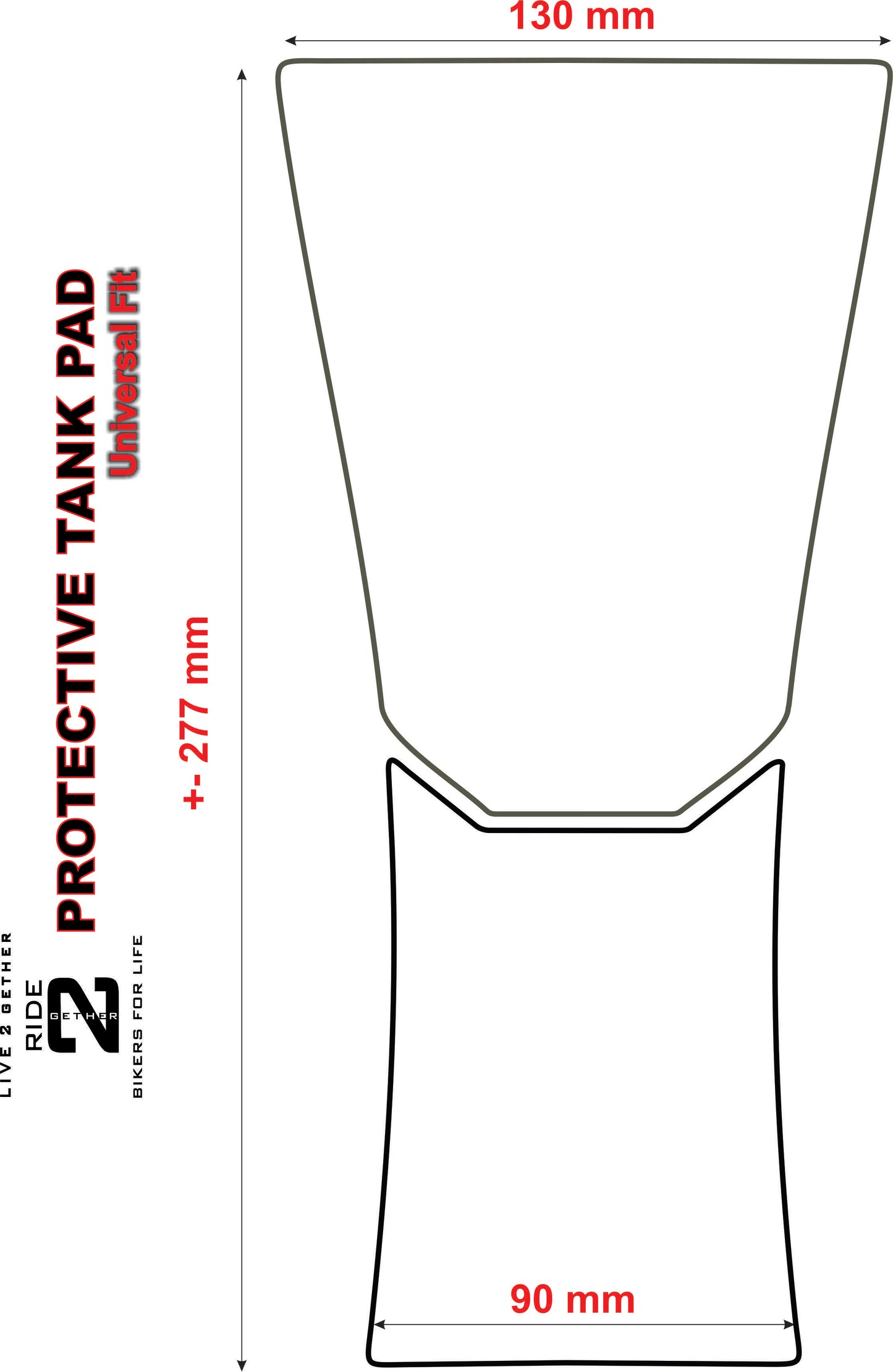 BMW R 1200 RS Silver Bike Tank Pad