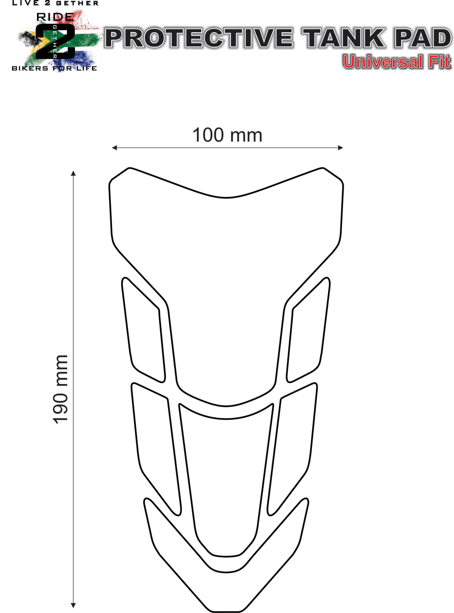 Ducati Panigale V4 Black Motor Bike Tank Pad