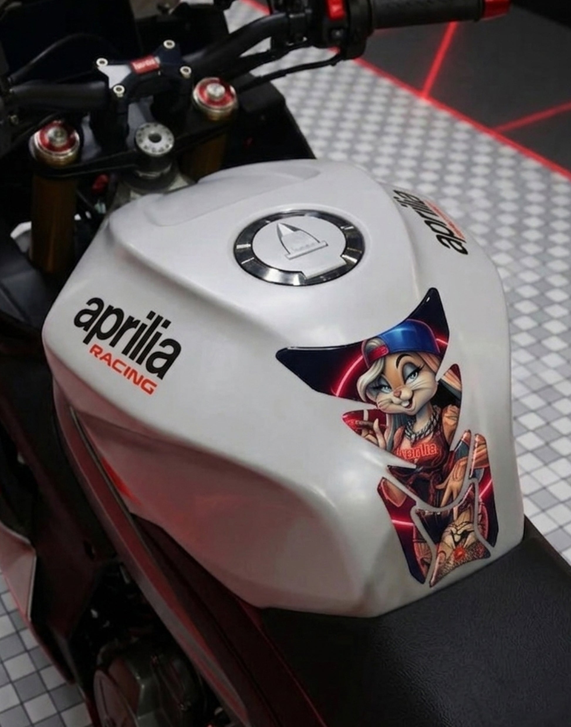 Aprilia Biker Bunny Tank Pad Protector