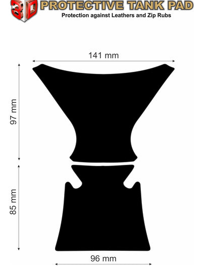 Aprilia  RS 660 Motor Bike Tank Pad . Red and Black Honey Comb Universal Fit  Bike Tank Pad / Protector. 