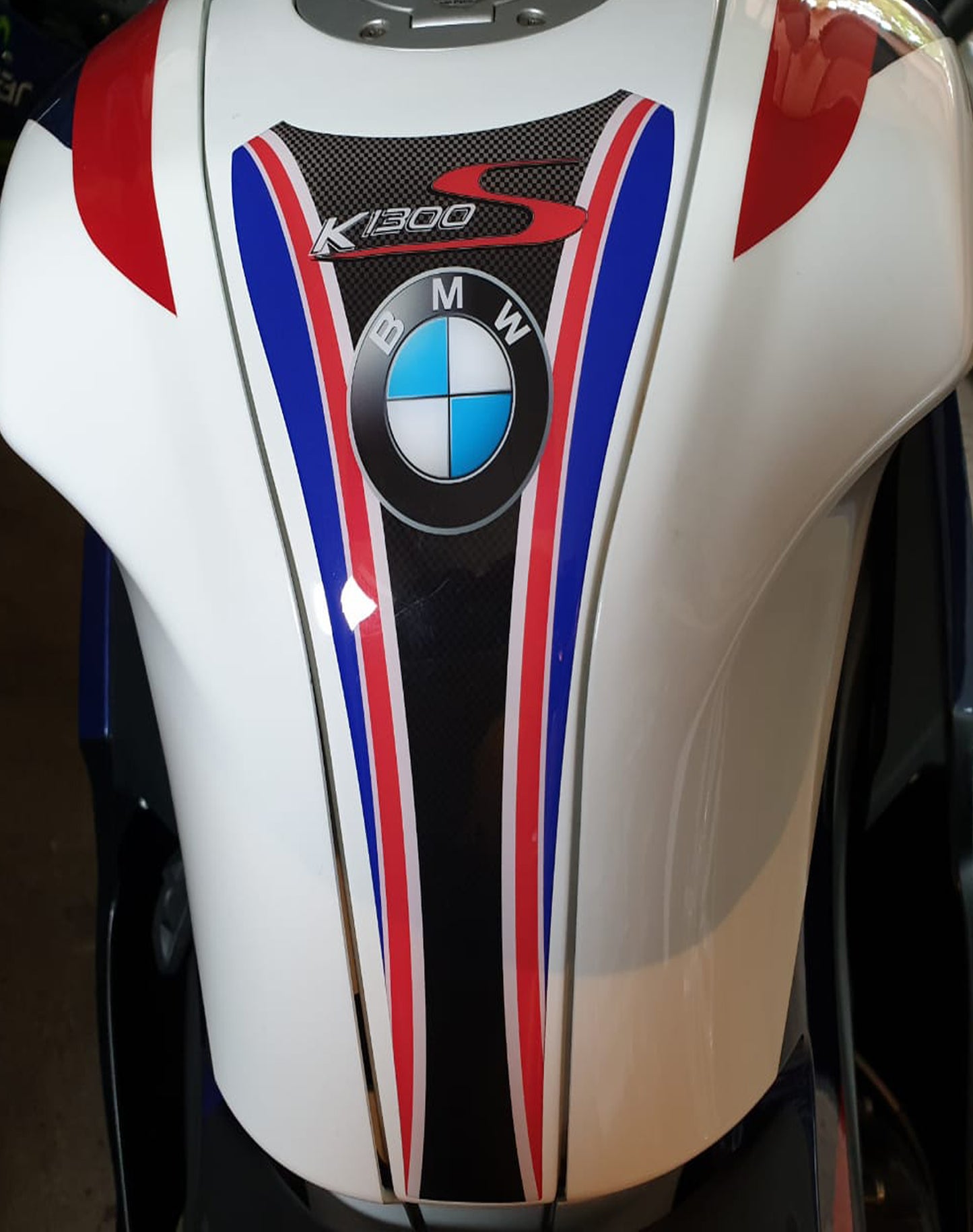 BMW K 1300 S  Carbon Fibre Bike Tank Pad