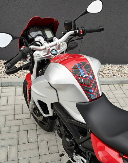 BMW F800 Motor Bike Tank Pad Protector. Magna Red F 800 Bike Tank Pad . 2009 - 2020.