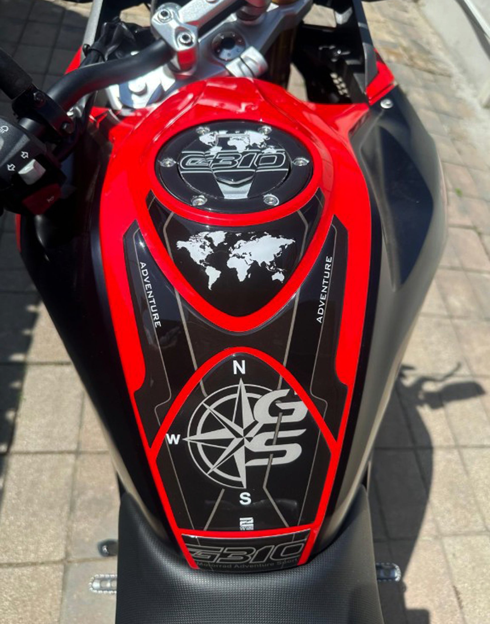 BMW 310 Tank Pad |  BMW Motor Bike Tank Protector