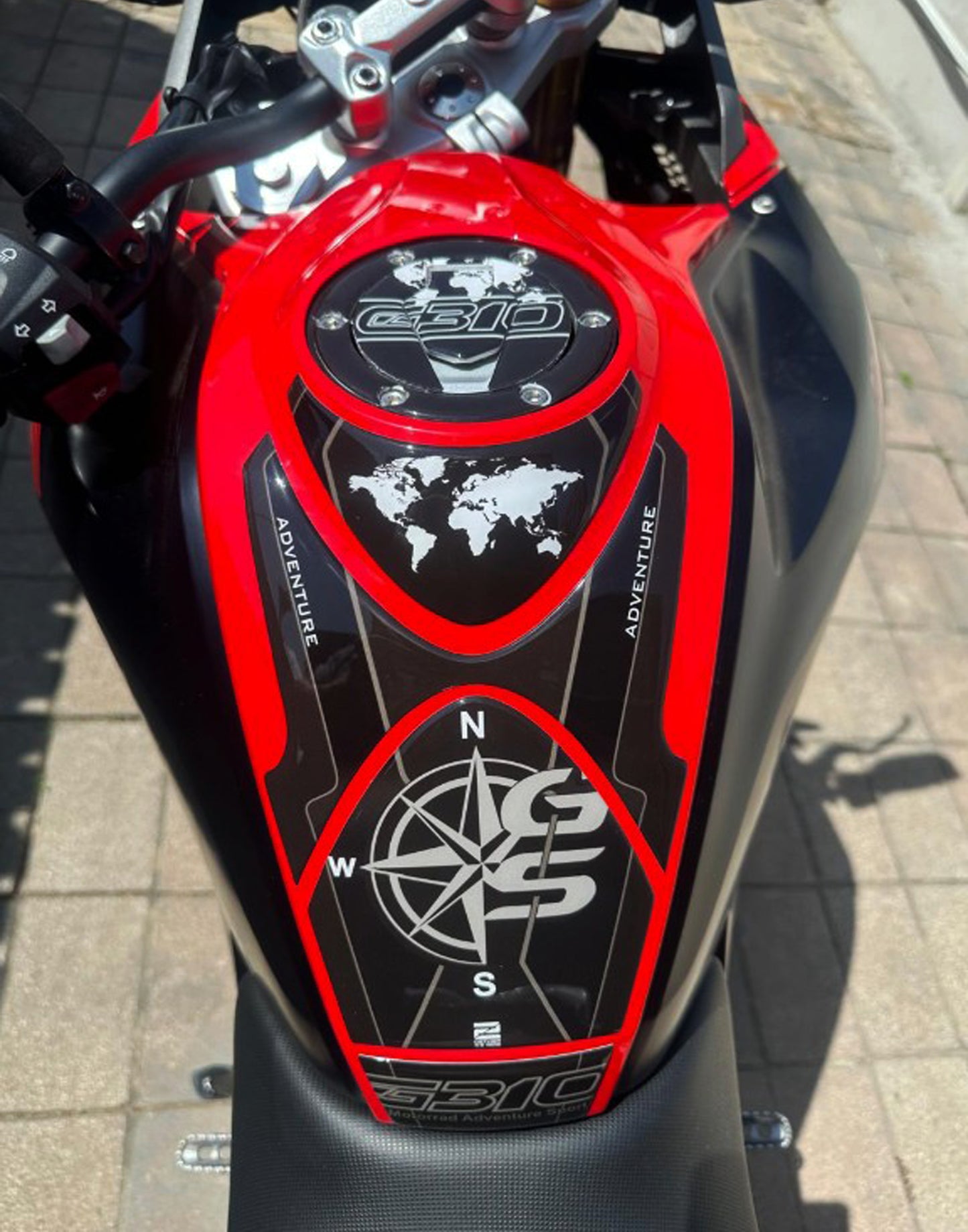 BMW 310 Tank Pad |  BMW Motor Bike Tank Protector