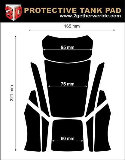 BMW  R 1250 RS Tank Pads  | BMW Motor Cycle Tank Protector