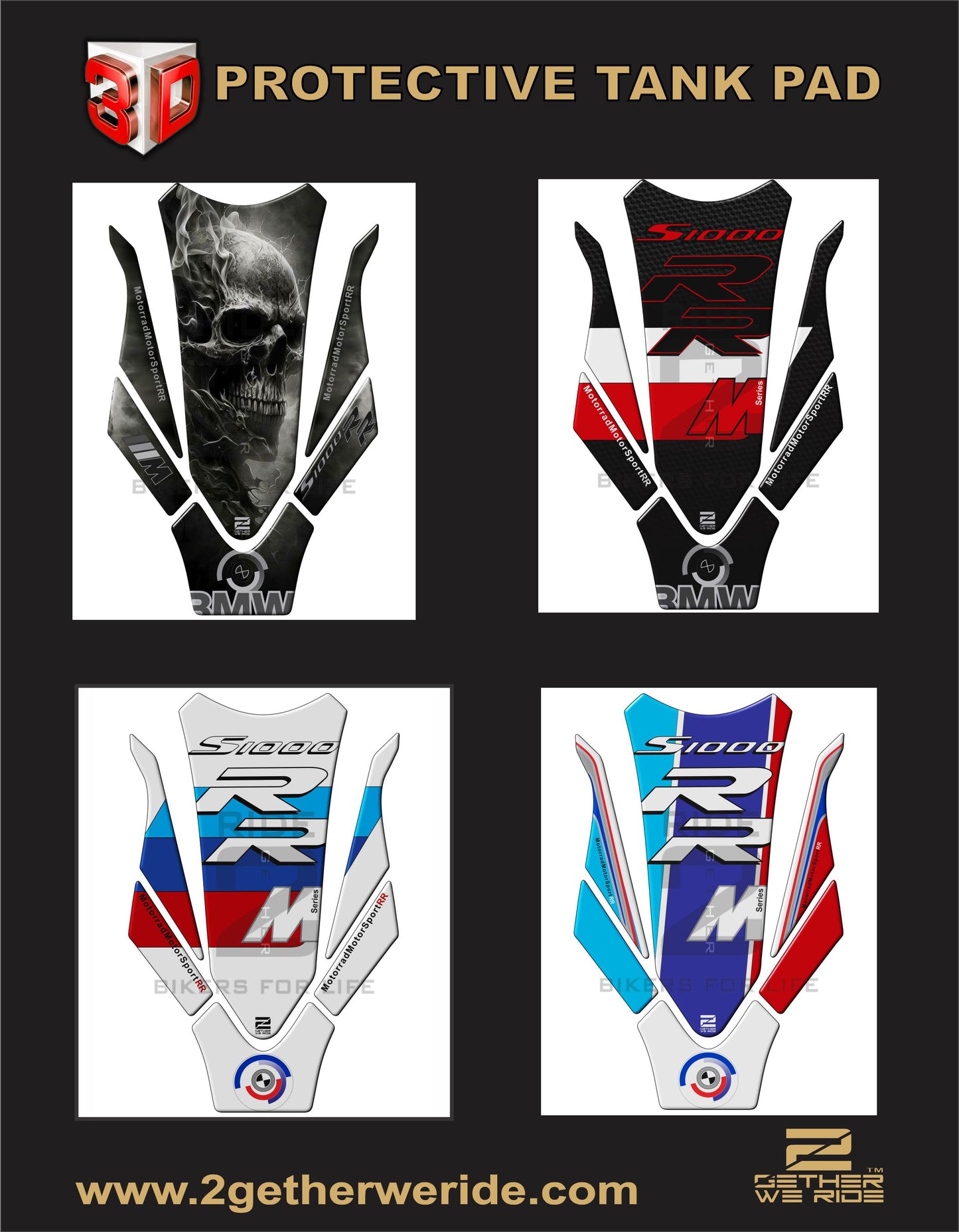 BMW S 1000 RR Tank Pad Protector | Rider Deals
