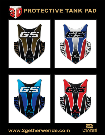 BMW F 700 GS Motor Bike Tank Pad . BMW F 700 Black and Grey Motor Bike Tank Pad / Protector.
