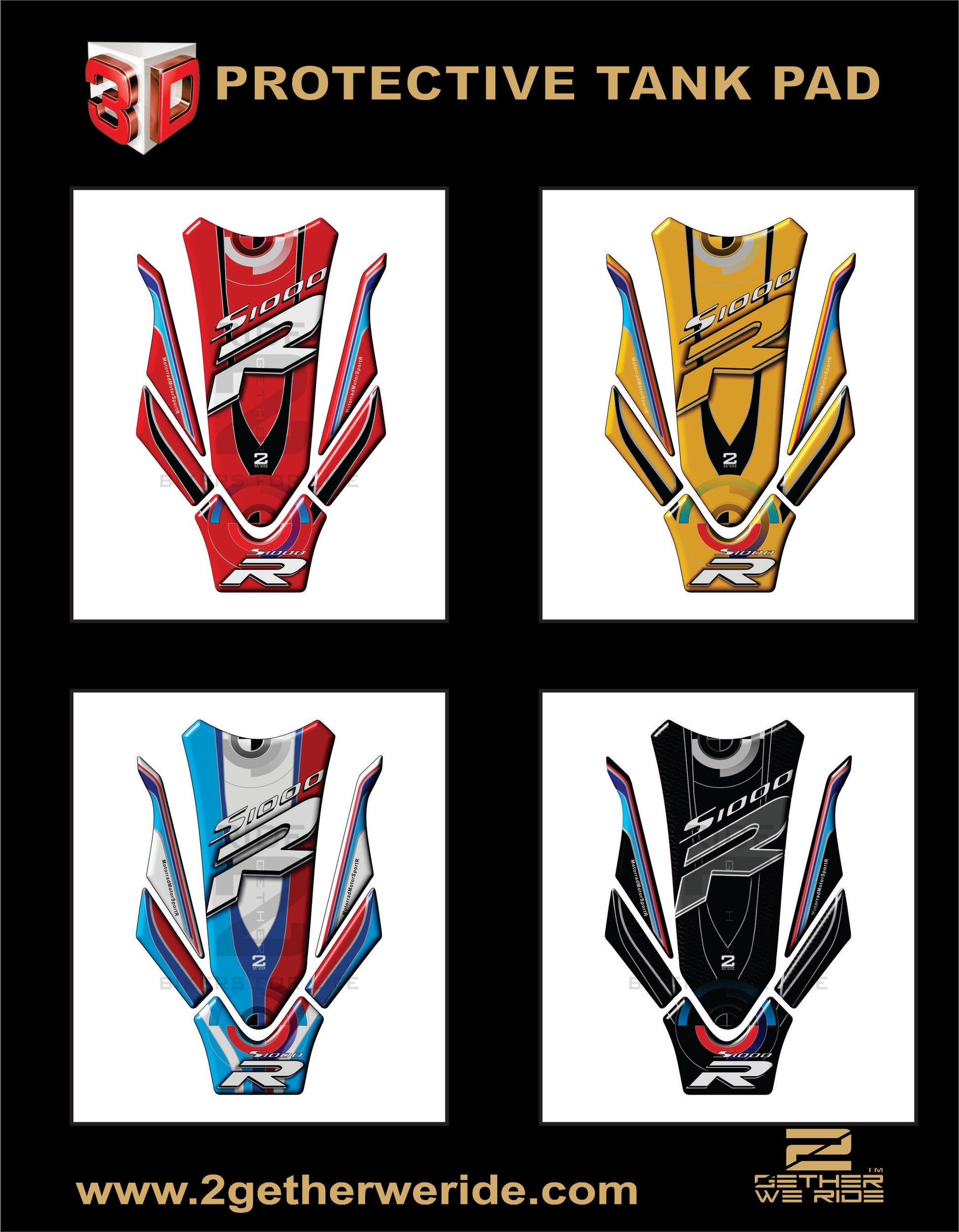 BMW S 1000R Tank Pad Protector