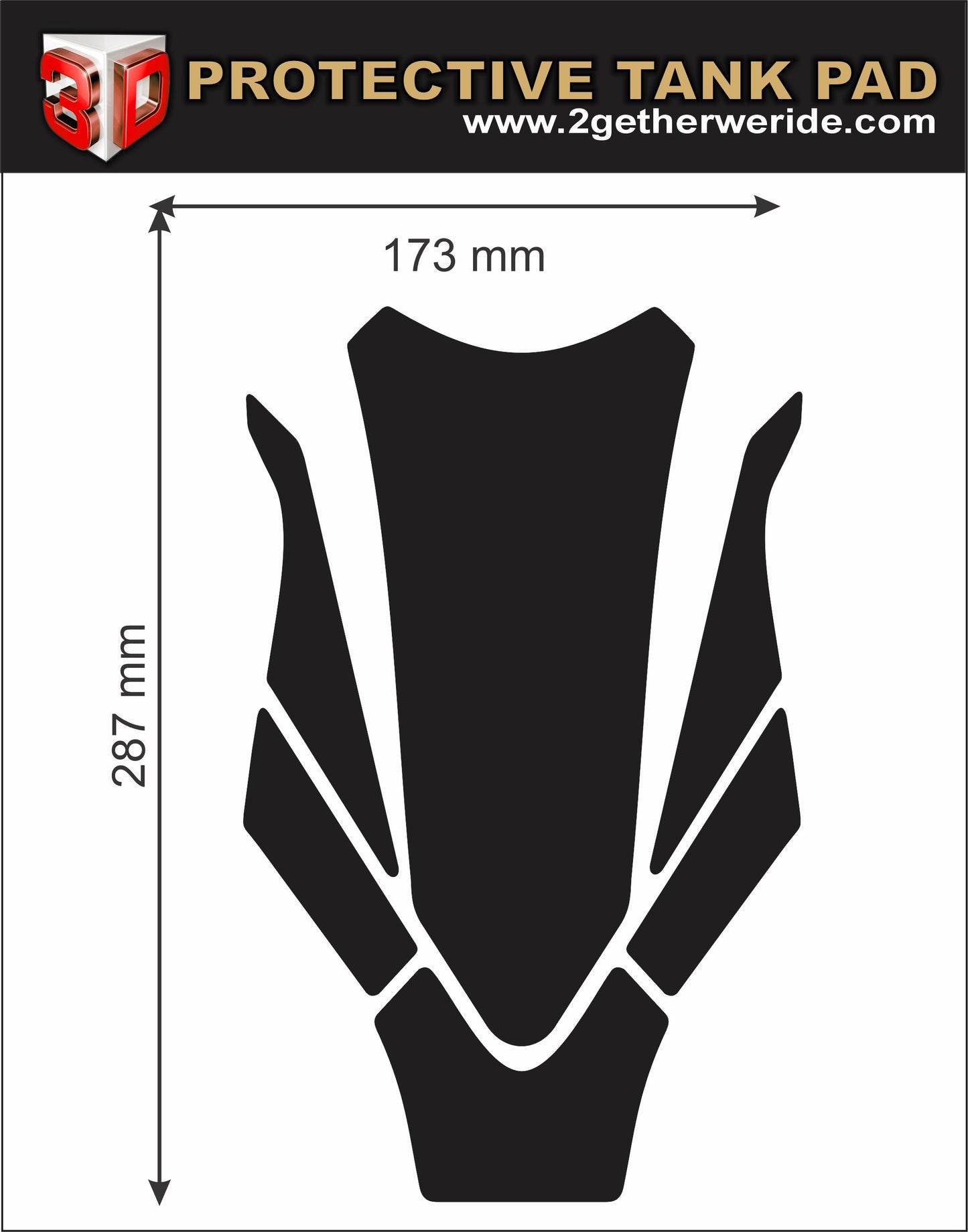 BMW S 1000 RR Tank Pad |  BMW Motor Bike Tank Protector