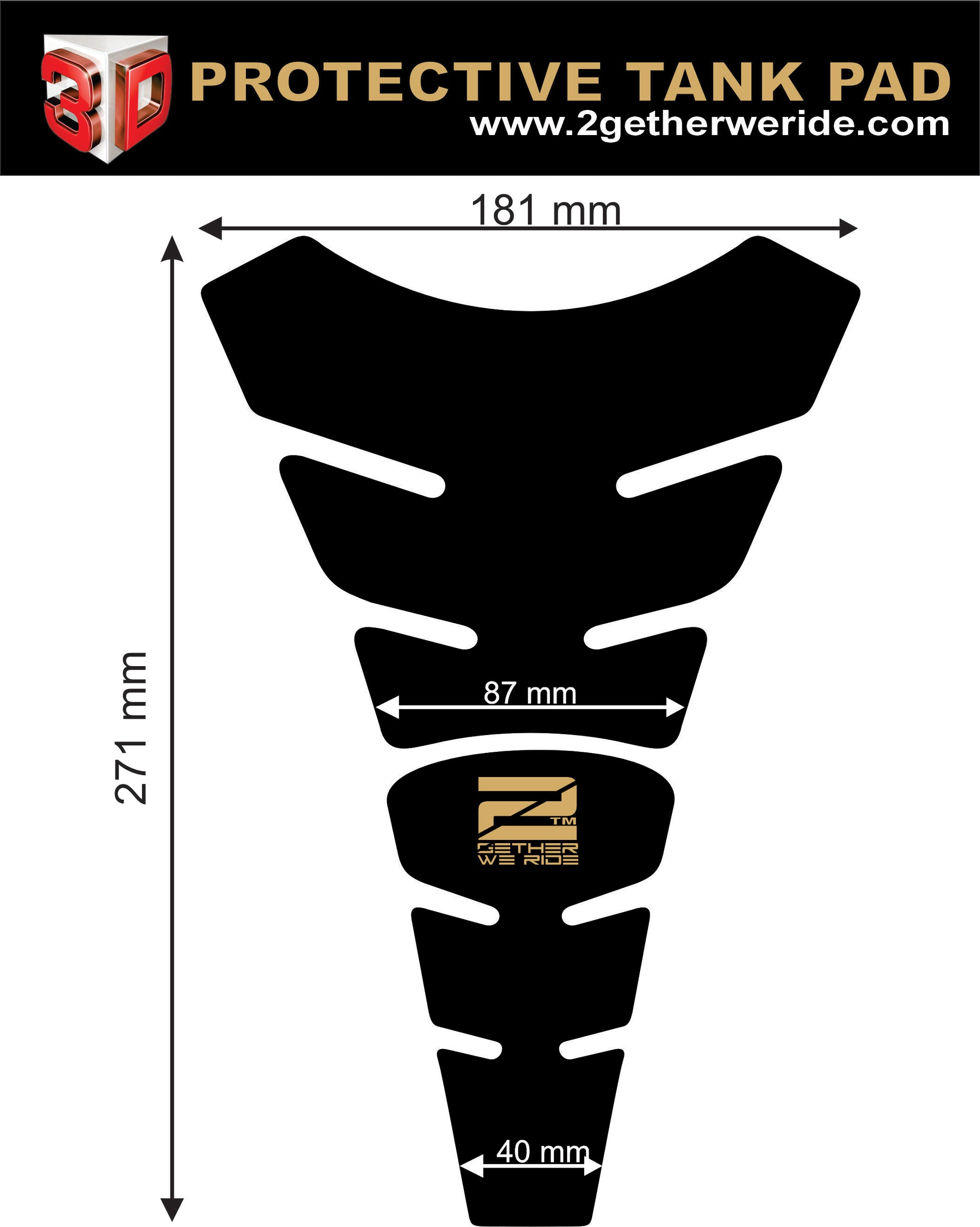 Ducati SuperSport Yellow and Black Motor Bike Tank Pad Protector 2016 -2023