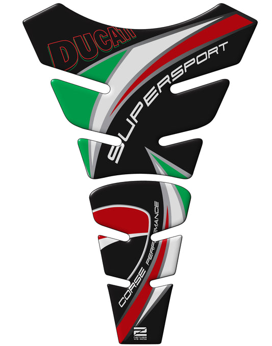 Ducati SuperSport Black Motor Bike Tank Pad Protector 2016 -2023