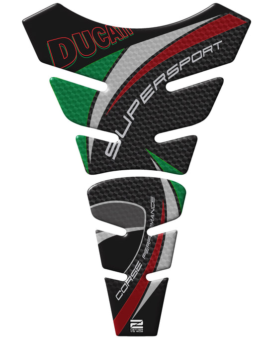 Ducati SuperSport Carbon Fibre Motor Bike Tank Pad Protector 2016 -2023