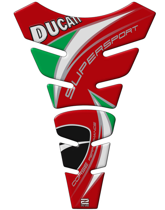 Ducati SuperSport Red Motor Bike Tank Pad Protector 2016 -2023
