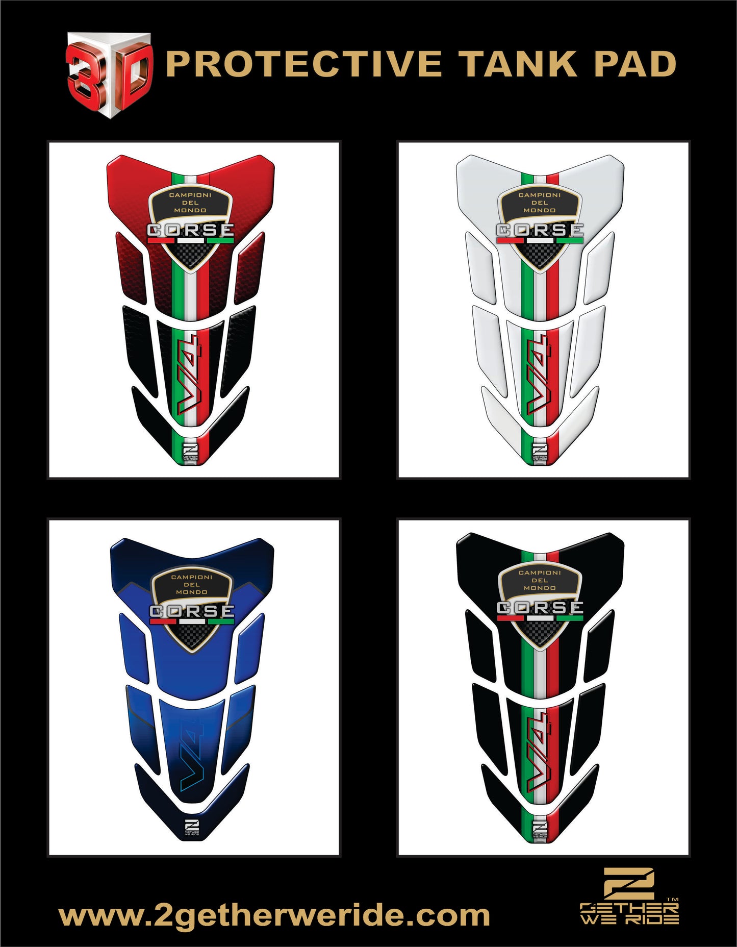 Ducati V4 Tank Pad | Ducati Motor Bike Tank Protector