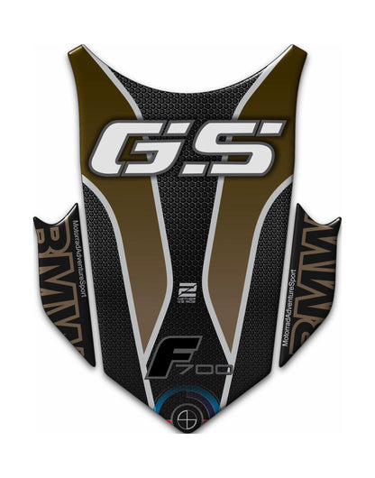 BMW F 700 GS Motor Bike Tank Pad . BMW F 700 Kalamata Camouflage Motor Bike Tank Pad / Protector.