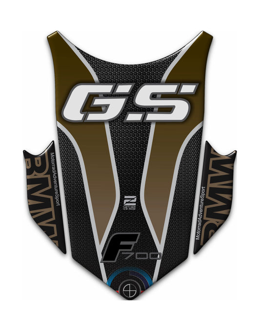 BMW F 700 GS Motor Bike Tank Pad . BMW F 700 Kalamata Camouflage Motor Bike Tank Pad / Protector.