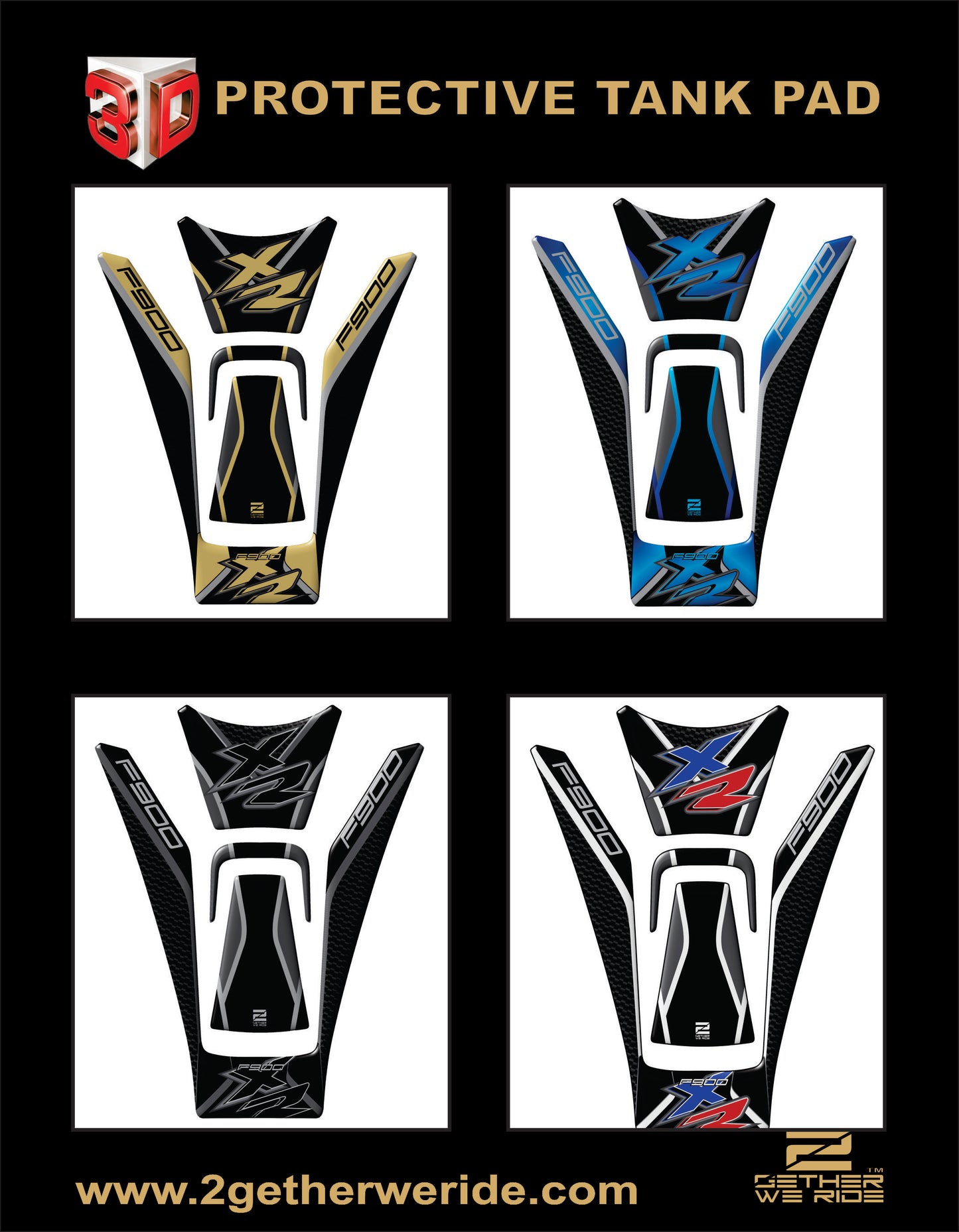 BMW F 900 XR Tank Pad  Protector | Rider Deals