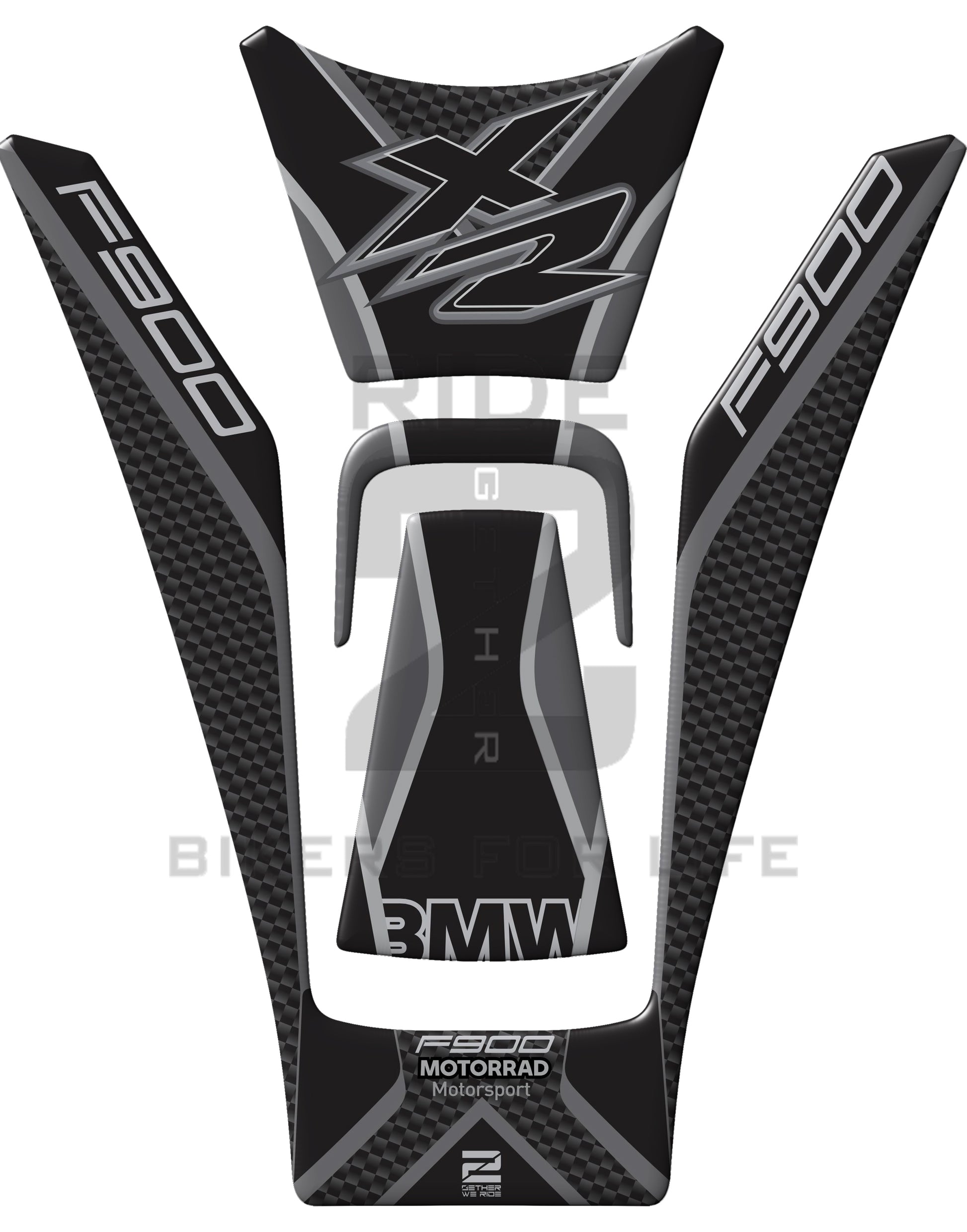 BMW F 900 XR Black&nbsp; Motor Bike Tank Pad / Protector 2020 - 2023