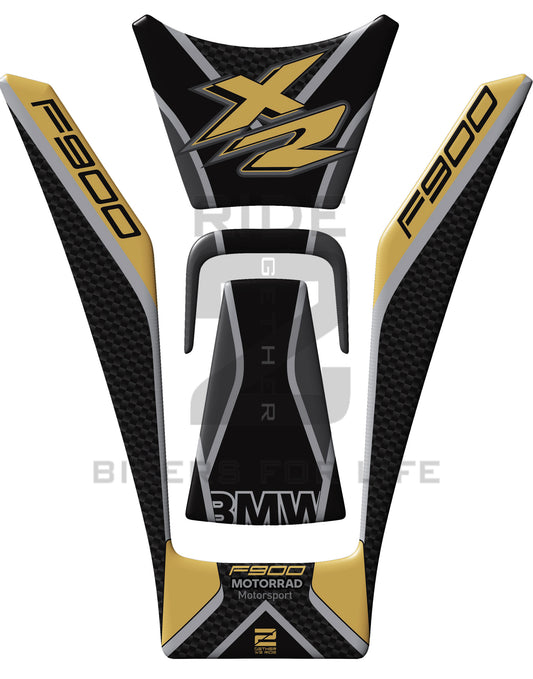 BMW F 900 XR Gold  Motor Bike Tank Pad / Protector 2020 - 2023