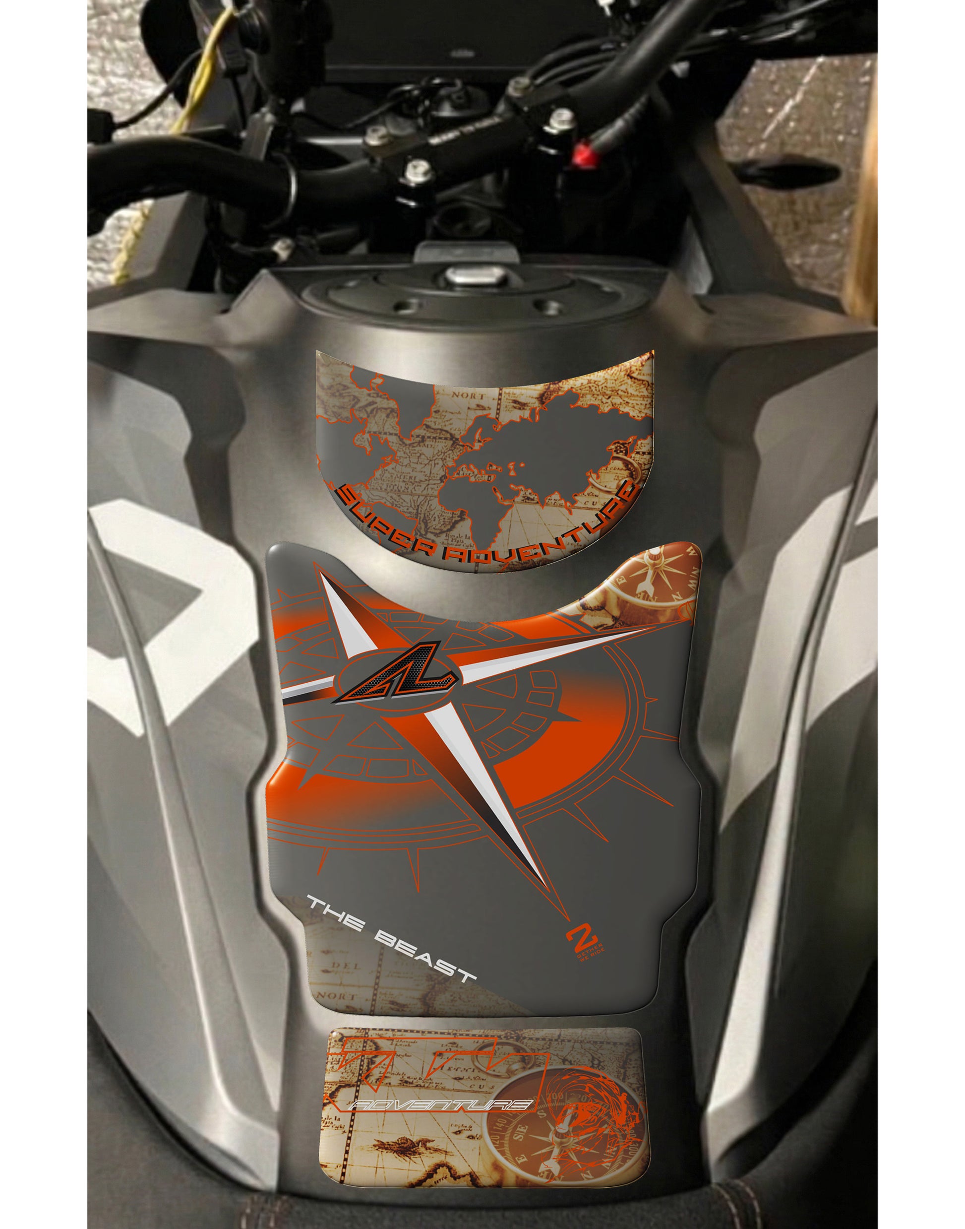 KTM Super Duke Adventure Tank Pad Protector 2020 - 2024