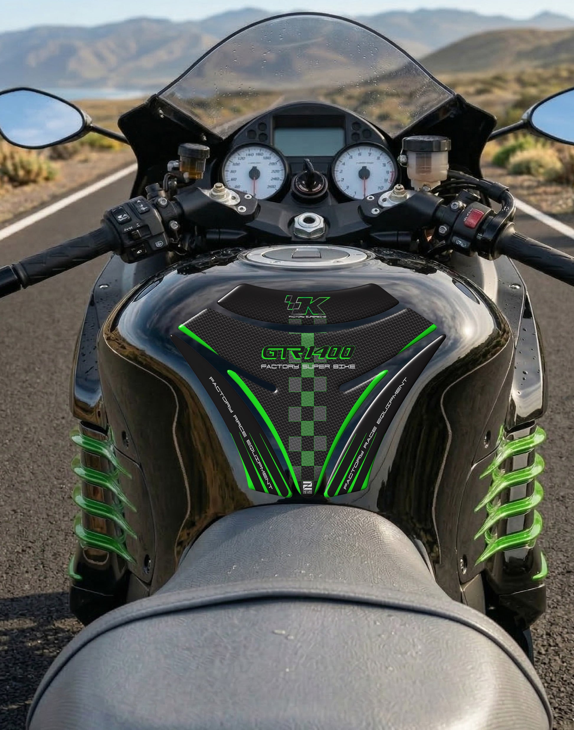 Kawasaki GTR 1400 Tank Pad | Kawasaki Motorcycle Tank Protector