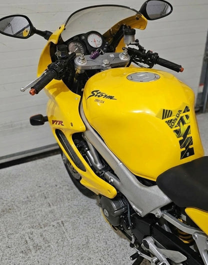 Honda VTR Series, White and Black Protective Tank Pad
