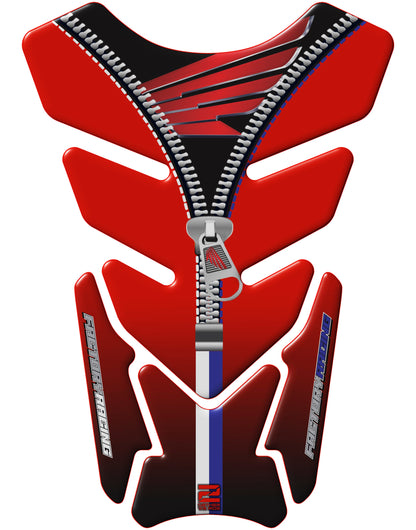 Honda Motor Bike Tank Pad. Red and Black Honda Motorcycle Tank Pad Protector.