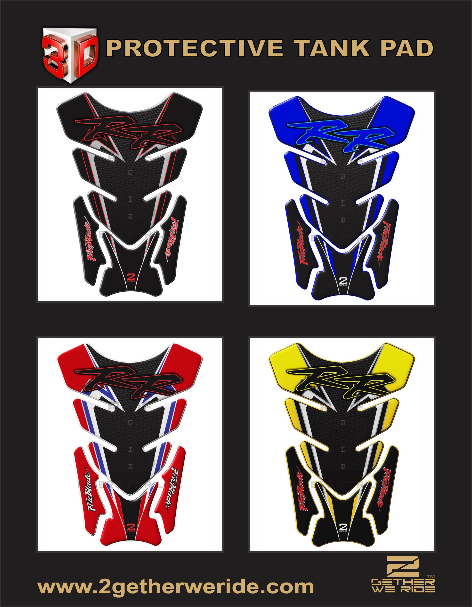 Motor Bike Tank Pad- Honda CBR Fireblade