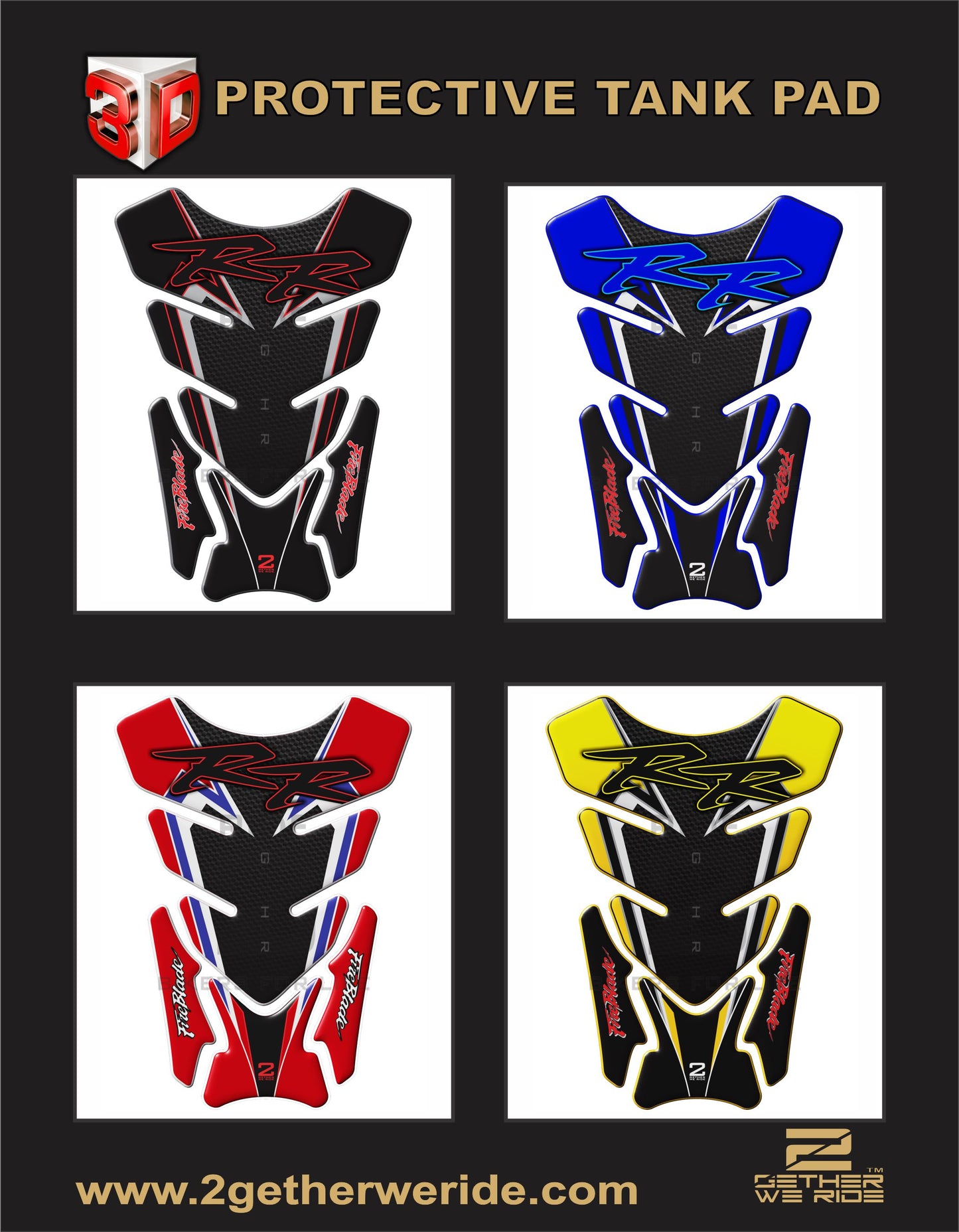 Honda RR Tank Pad | Honda Motor Cycle Tank Protector
